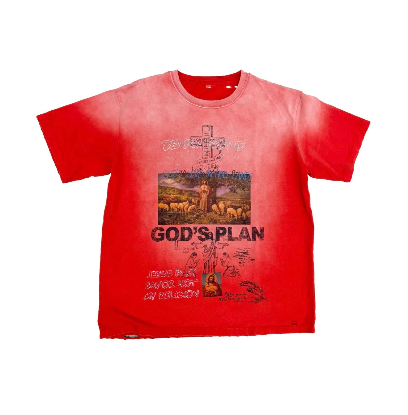Righteous Gods Plan T-Shirt Red