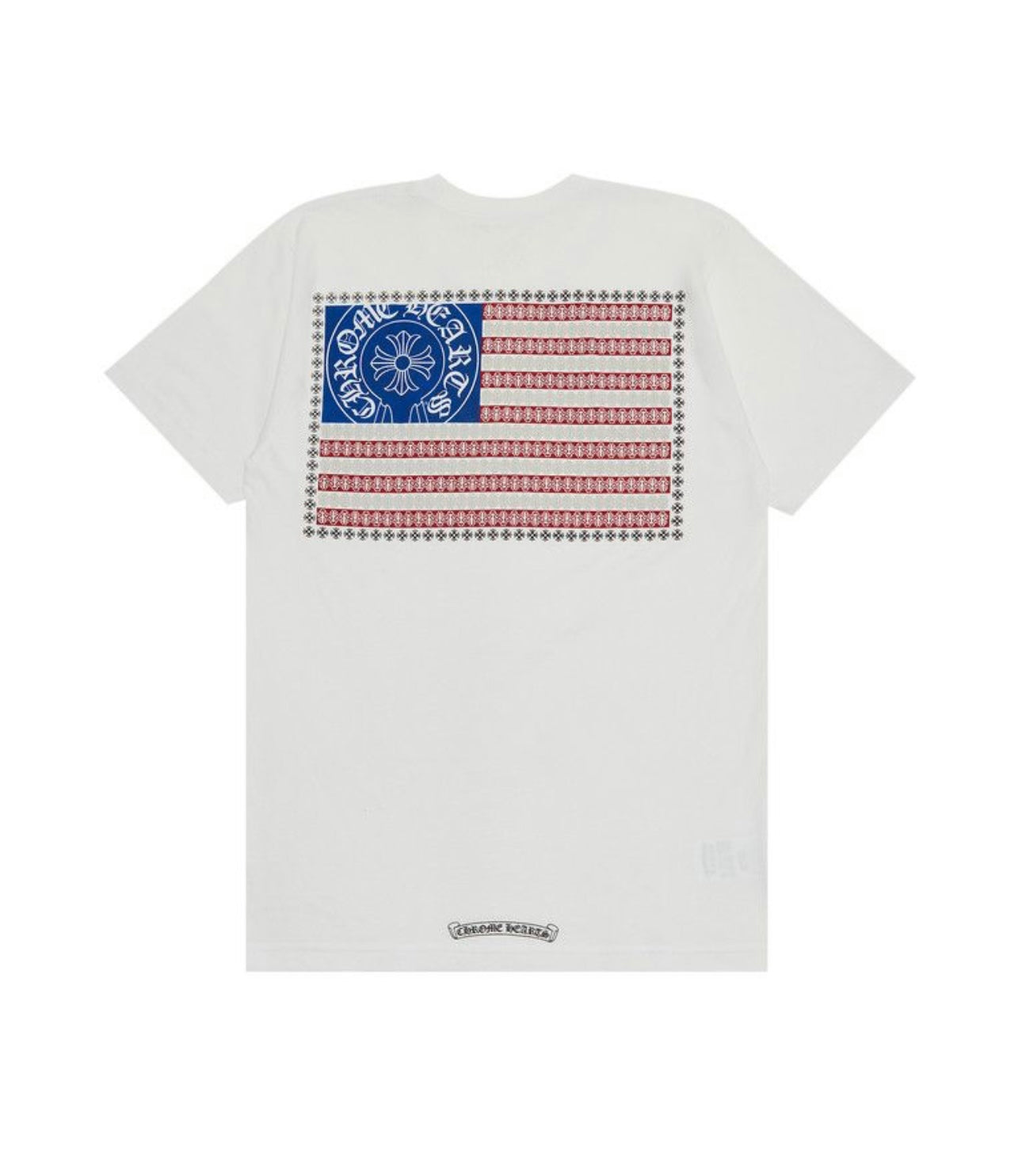Chrome Hearts American Flag Dagger T-Shirt White