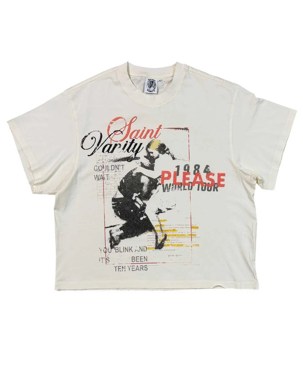 Saint Vanity Yes Please T-Shirt Cream