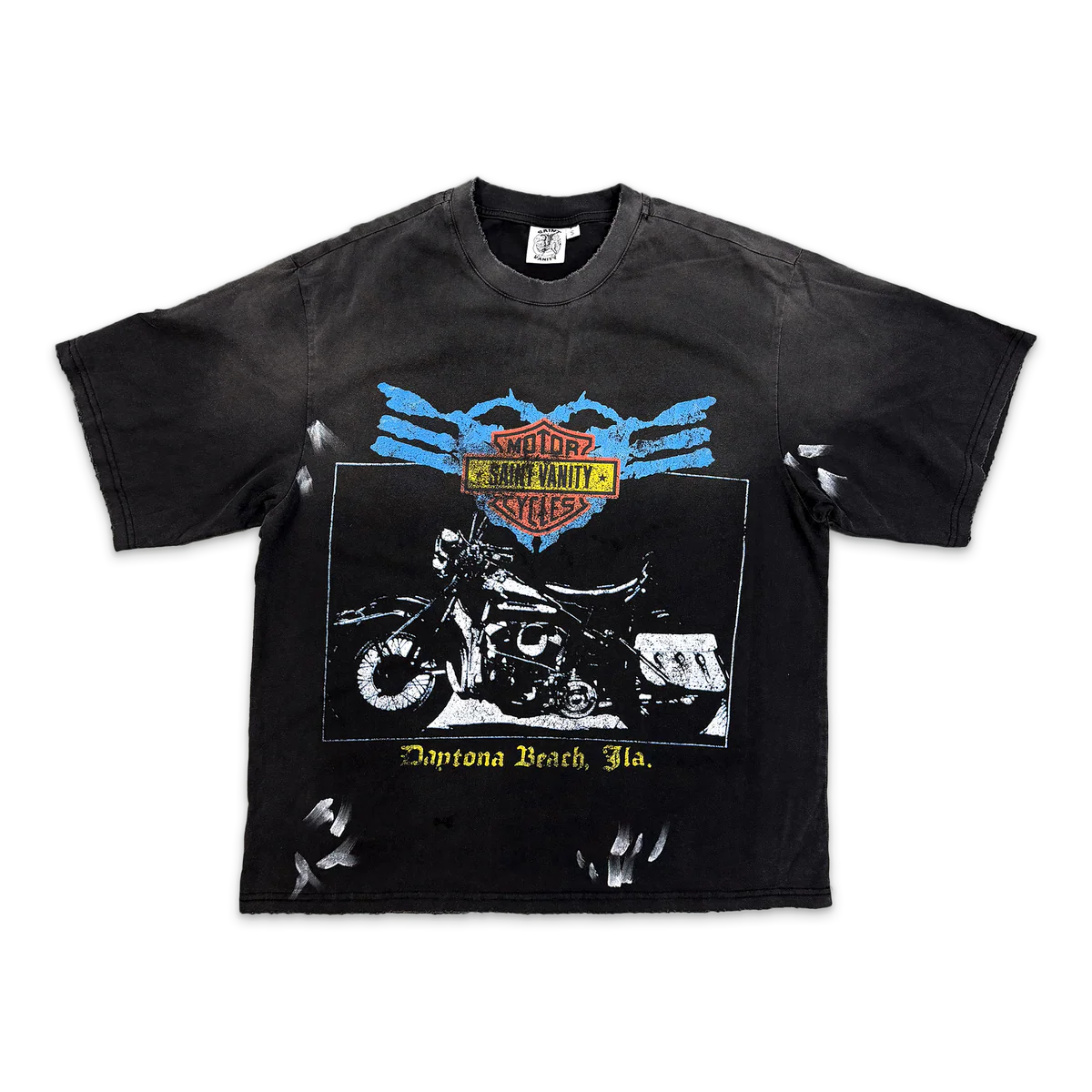 Saint Vanity Bike Week T-Shirt Vintage Black