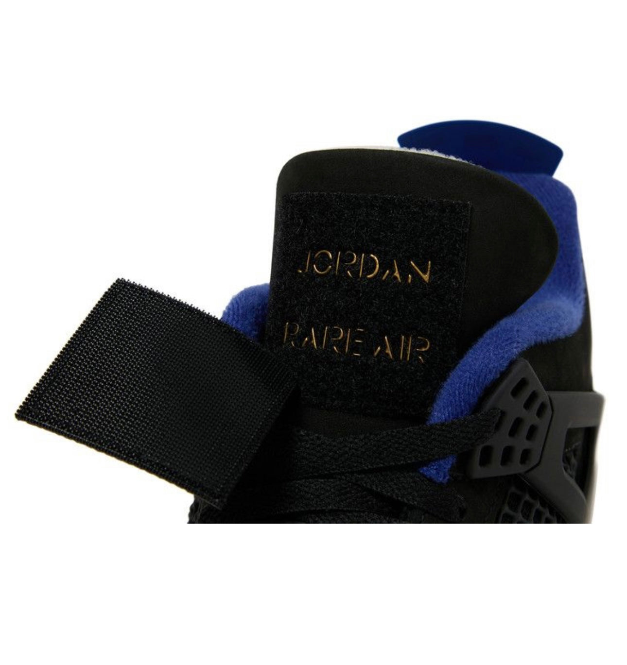 Jordan 4 Rare Air Gold Lettering
