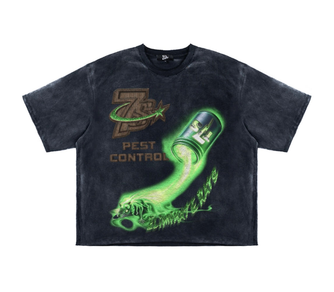 Triple Sevens Pest Control T-Shirt Black