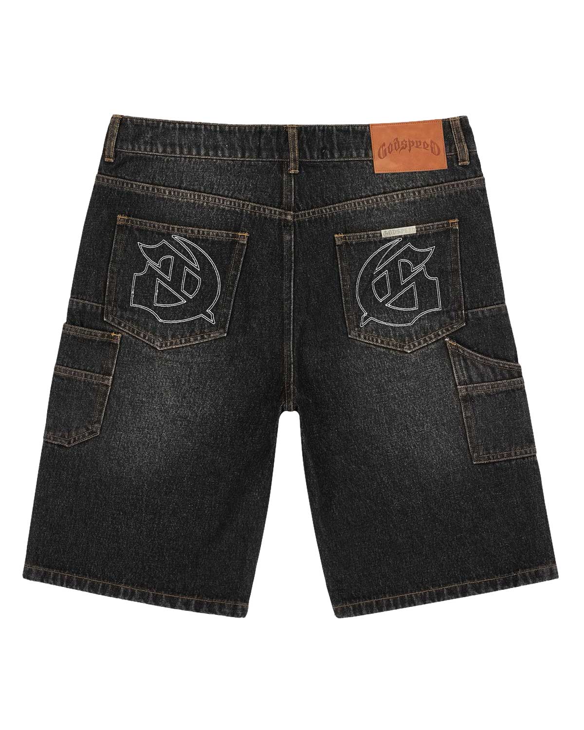 Godspeed Twin Panel Jean Shorts Black