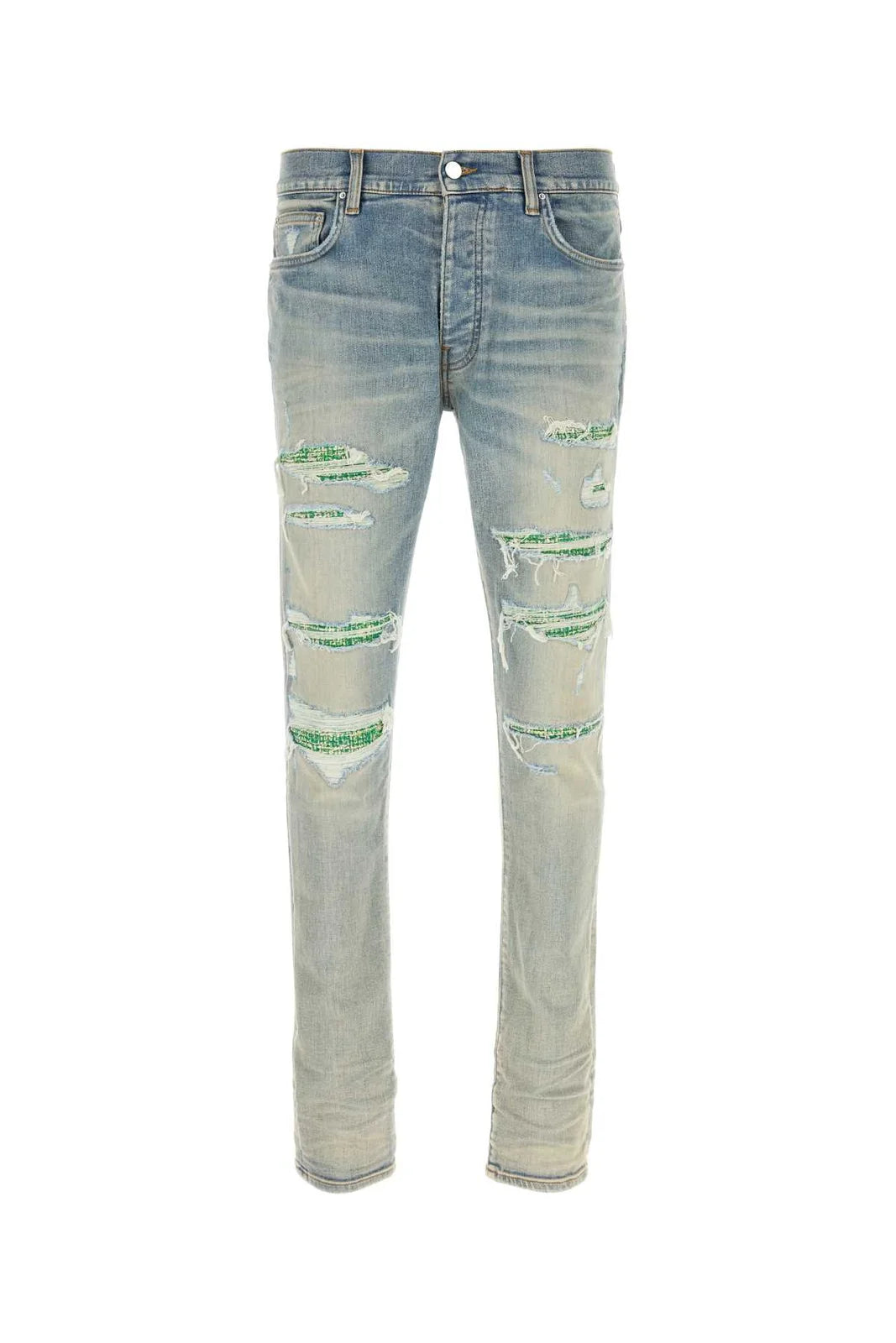Amiri Jeans Boucle Thrasher Green/White Patch
