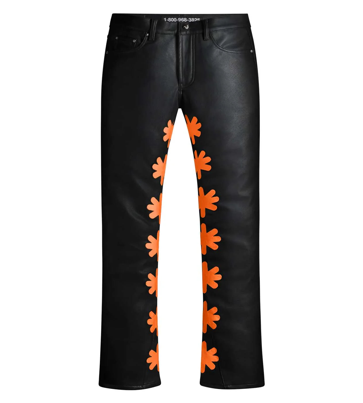 Lost Shadow Leather Pant Black/Orange