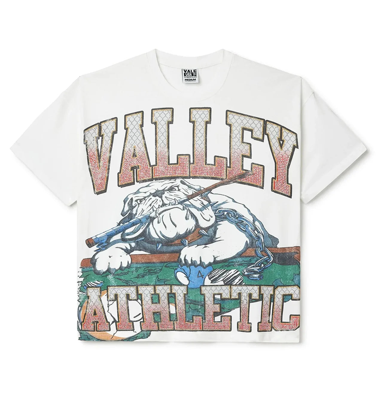 Vale Forever Polo Bling T-Shirt White