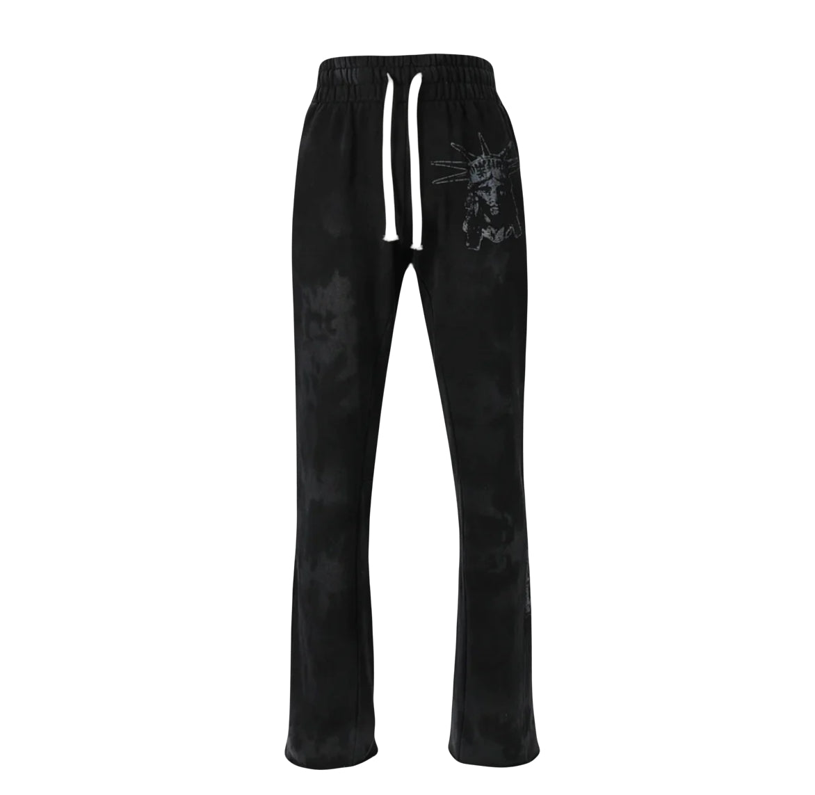 Lost Intricacy Tie Dye Man Sweatpants Black