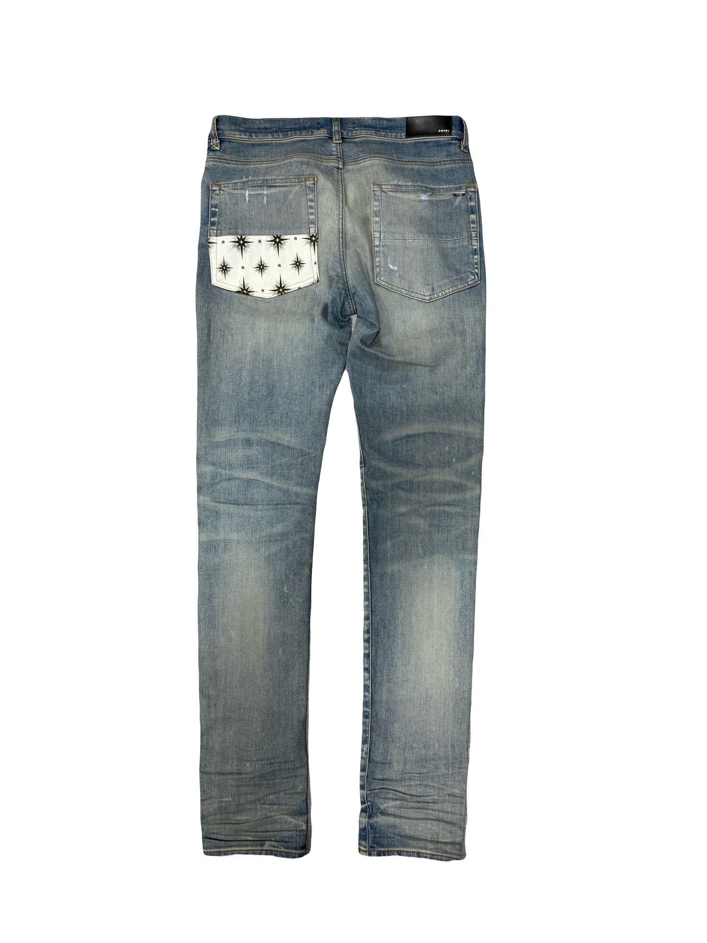 Amiri Jeans Blue MX1 Micro Starburst Patch (PREOWNED) Size:34