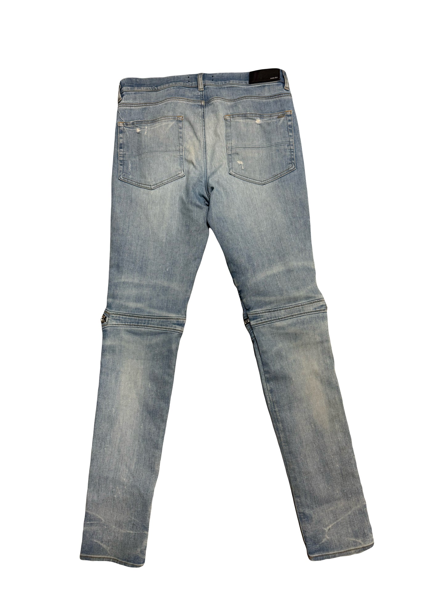 Amiri Jeans MX2 Plaid Clay Indigo (PREOWNED)