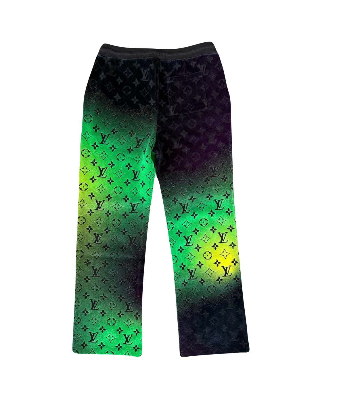 Louis Vuitton Velvet monogram Sweatpants Green