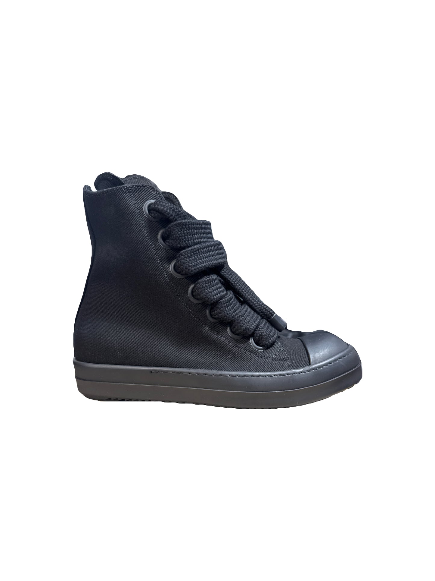 Rick Owens DRKSHDW Jumbo Lace High Denim Triple Black