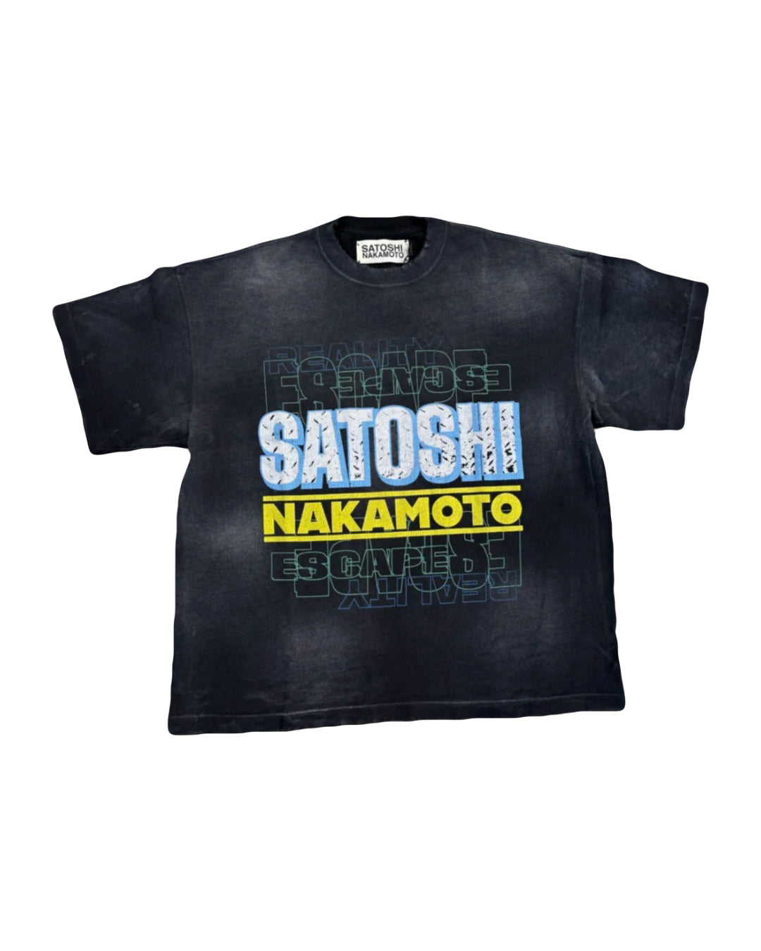 Satoshi Nakamoto Escape Reality T-Shirt Black