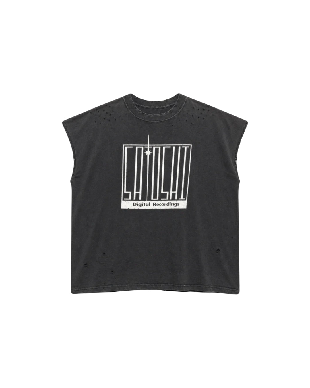 Satoshi Nakamoto Digital Cutoff T-Shirt Black
