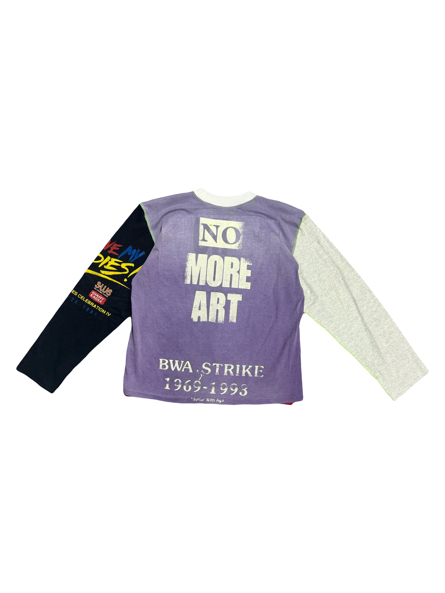 Better With Age Gently Reversible Long Sleeve Red/Black/Grey