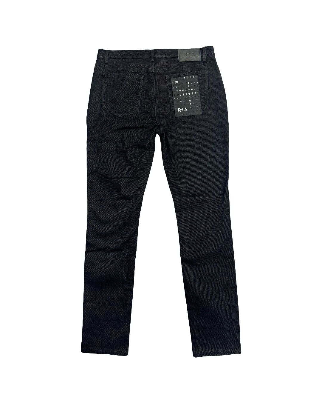 RTA Jeans Bryant Flocked Black
