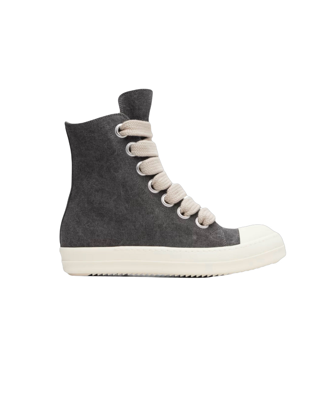 Rick Owens DRKSHDW Jumbo Lace Canvas High Gravel/Milk