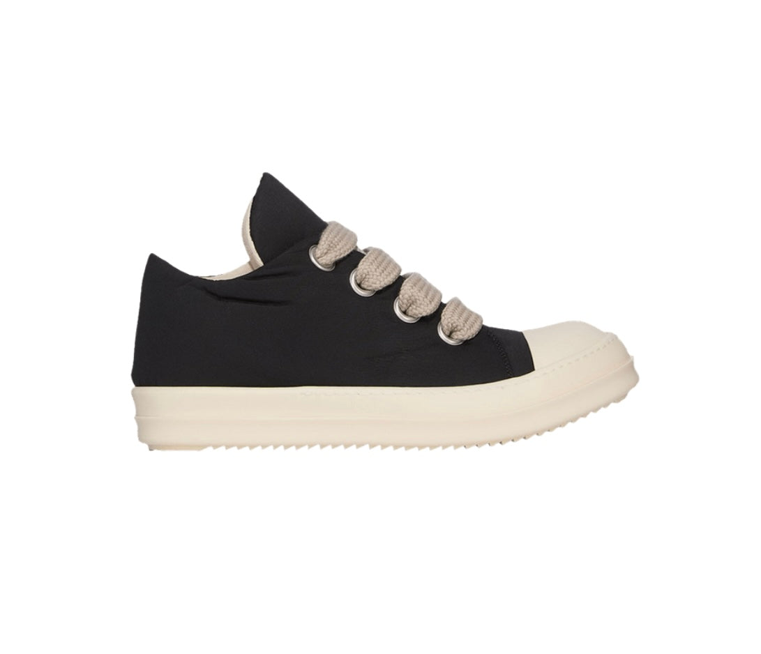 Rick Owens DRKSHDW Jumbo Lace Puffer Low Black Milk Nylon