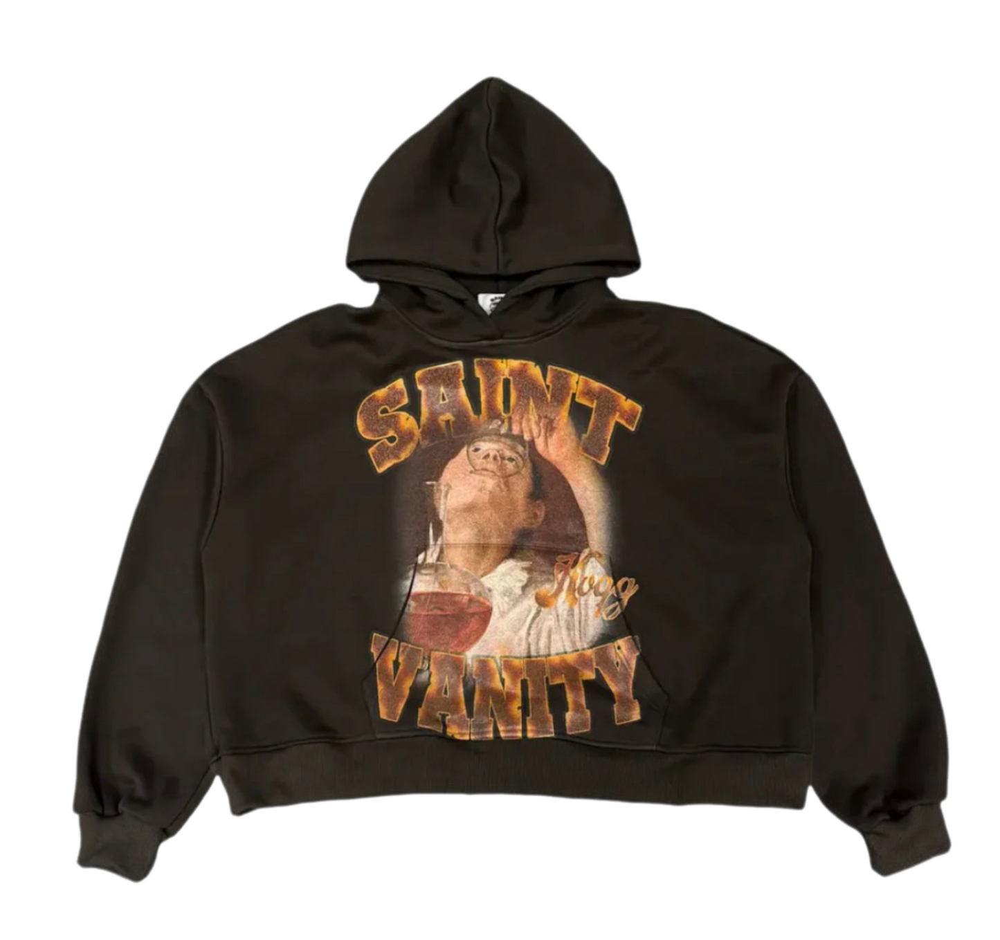 Saint Vanity Hourglass Hoodie Brown