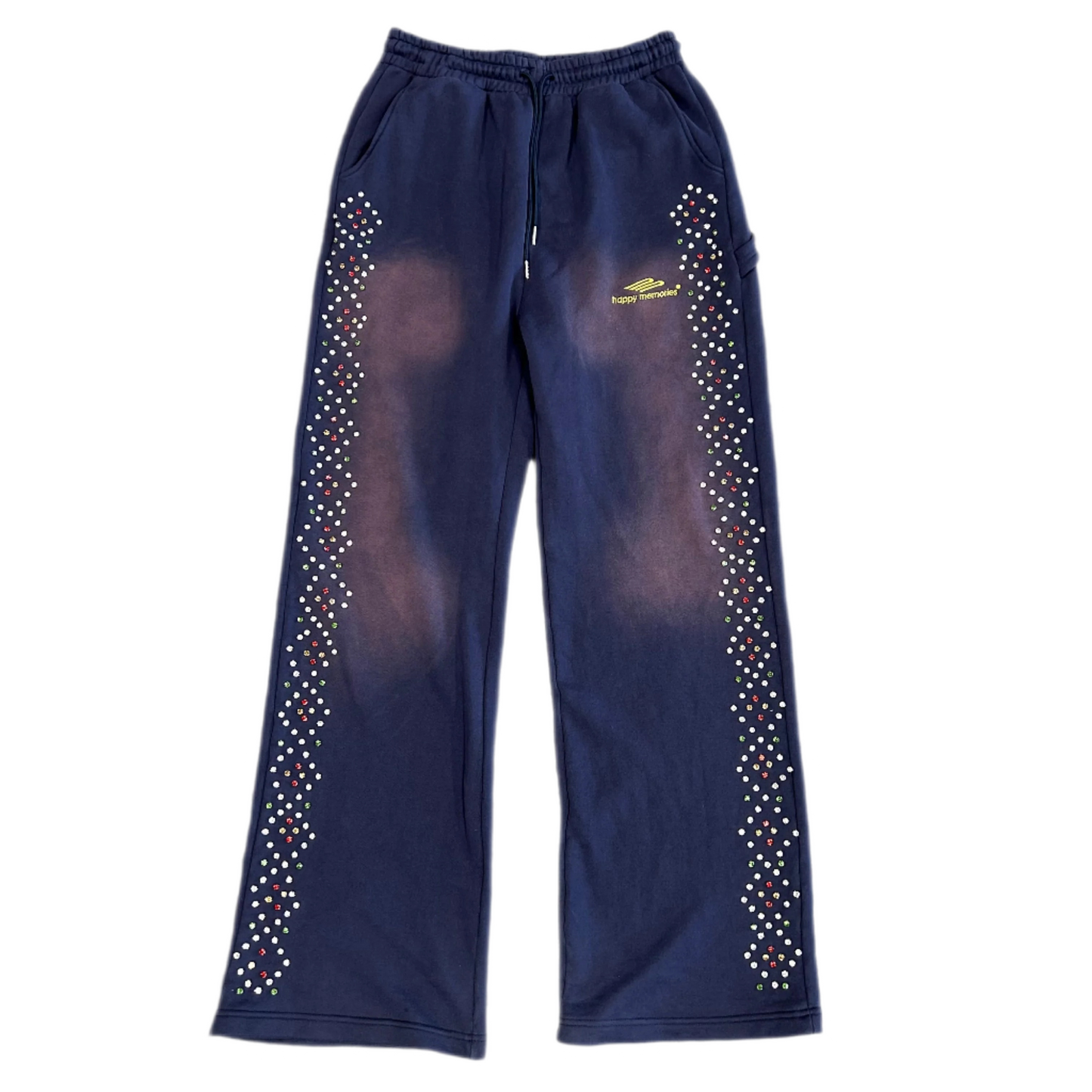 Happy Memories Don't Die Crystal Sweatpants Navy