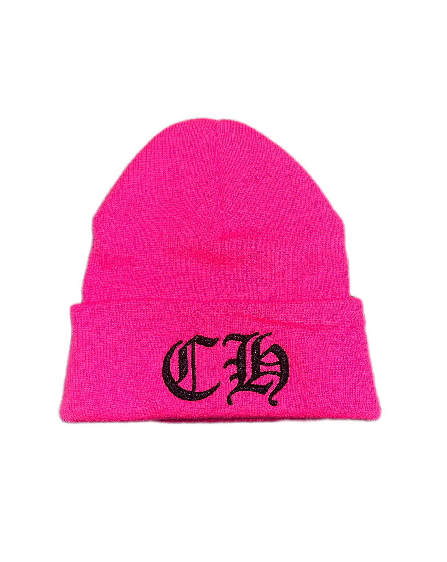 Chrome Hearts CH Logo Beanie Pink