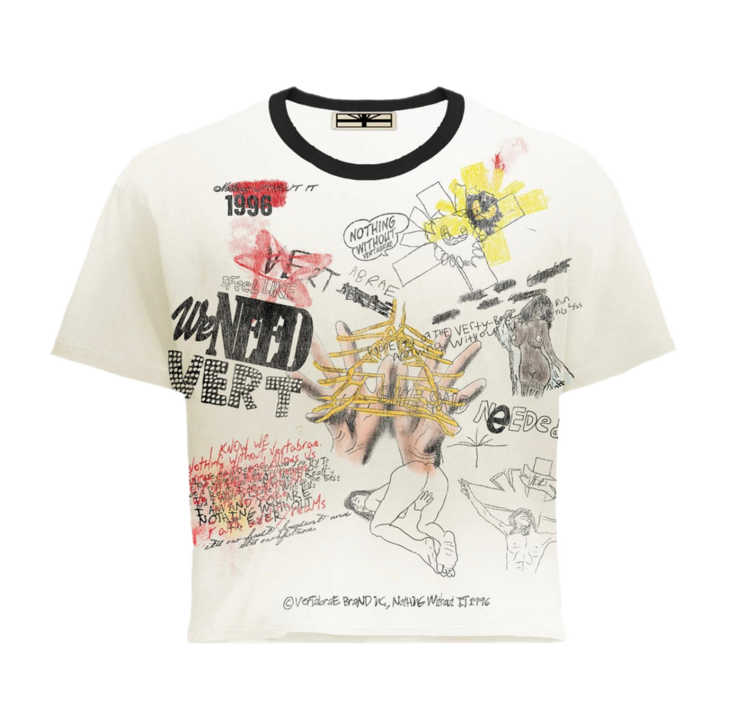 Vertabrae Detention T-Shirt Cream