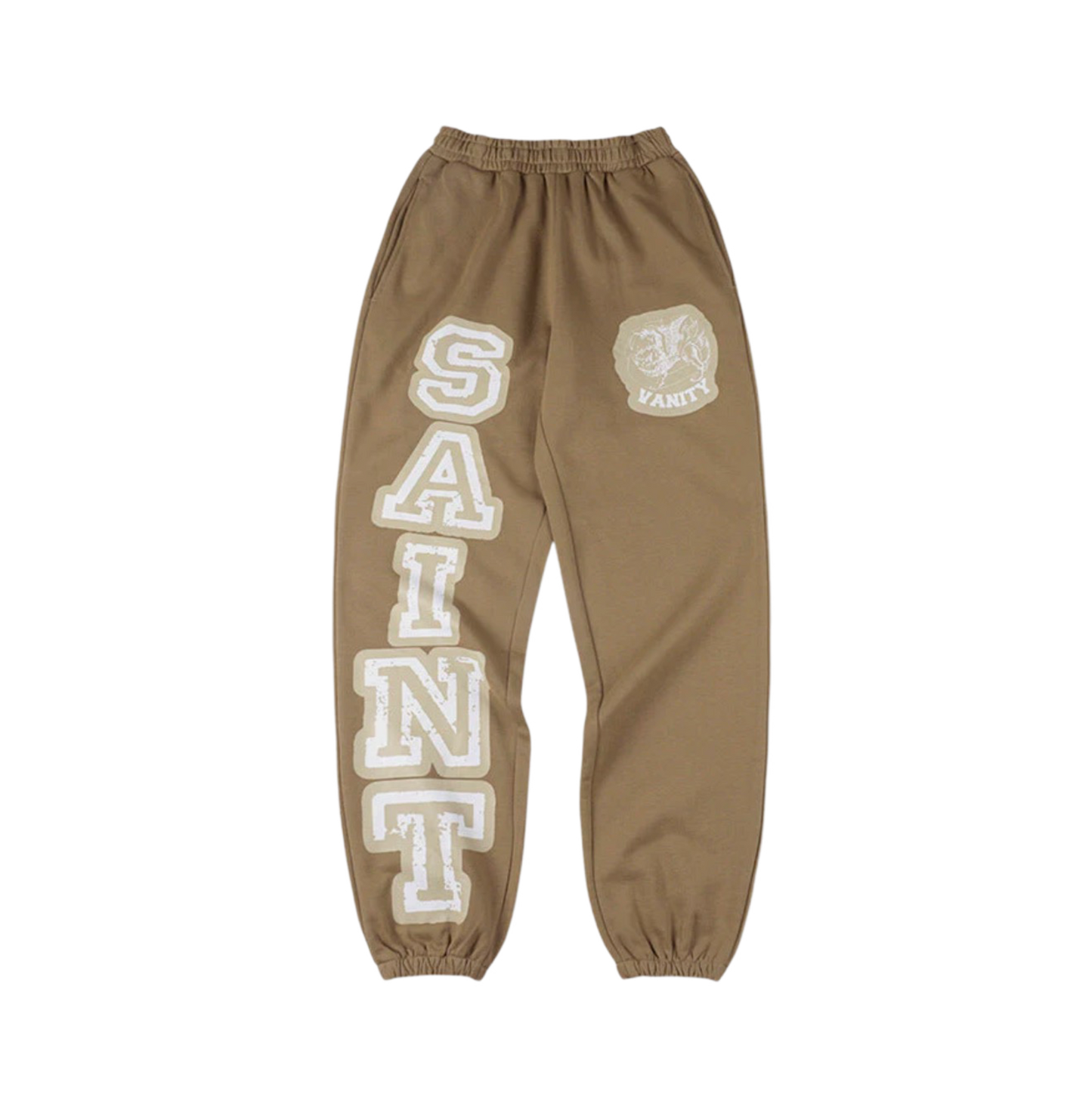 Saint Vanity Varsity Sweatpants Brown