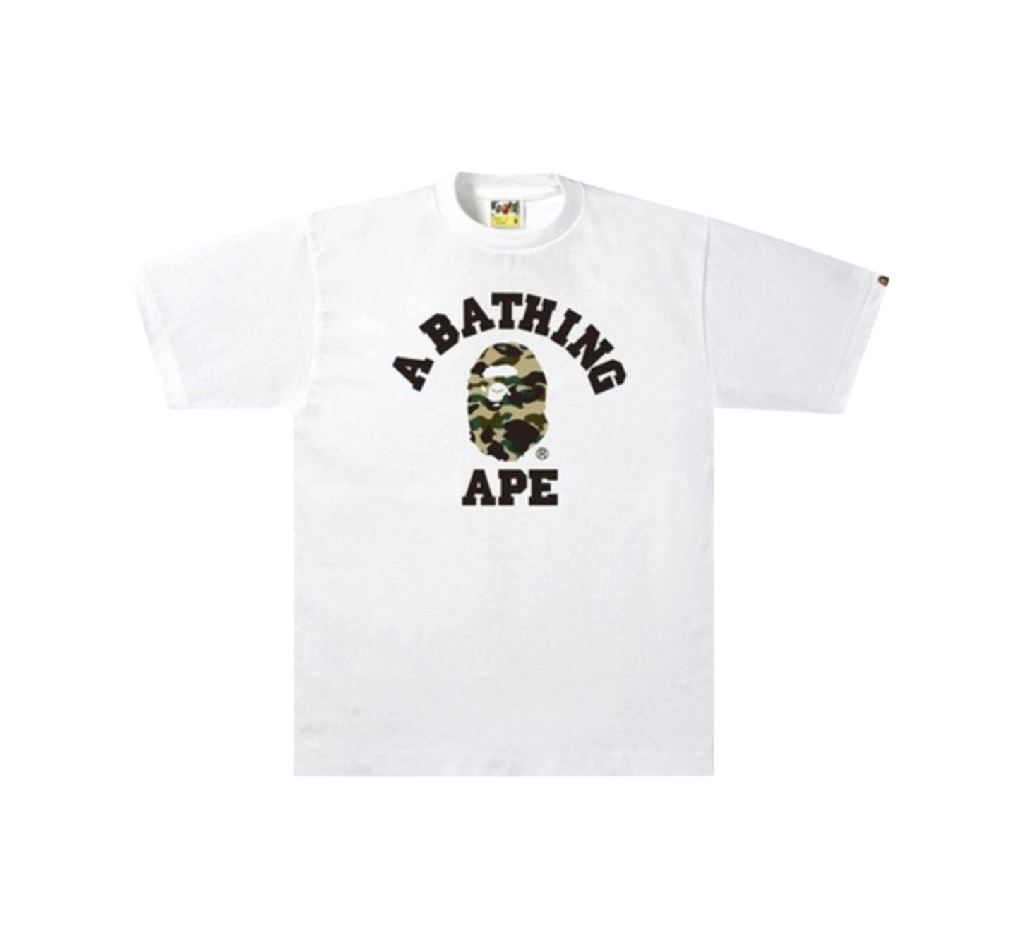 Bape 1st Camo College T-Shirt White/Black