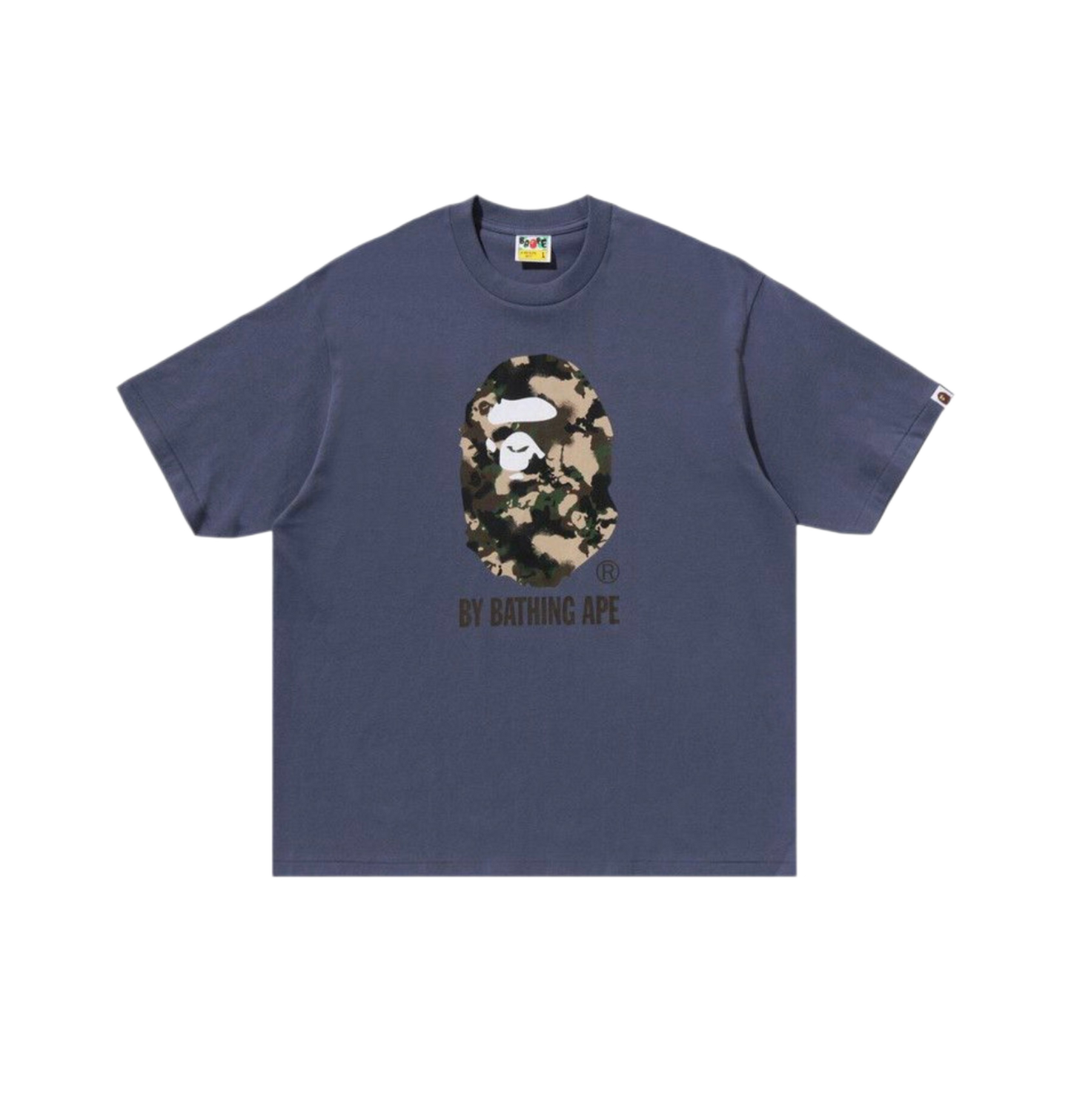Bape Map Camo By Bathing Ape Relaxed Fit T-Shirt Blue
