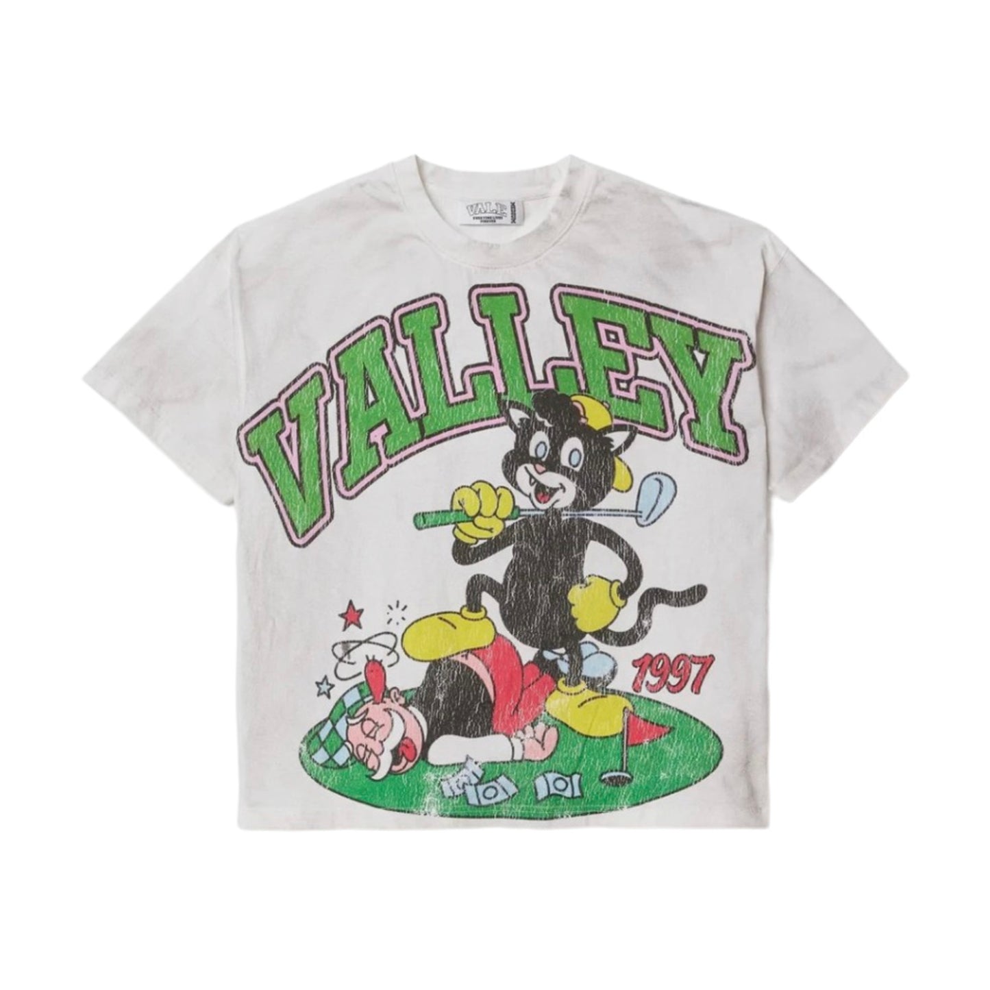 Vale Forever Black Cat T-Shirt White