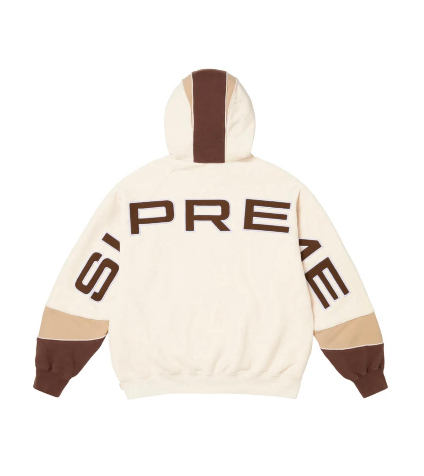 Supreme Paneled Hoodie Natural