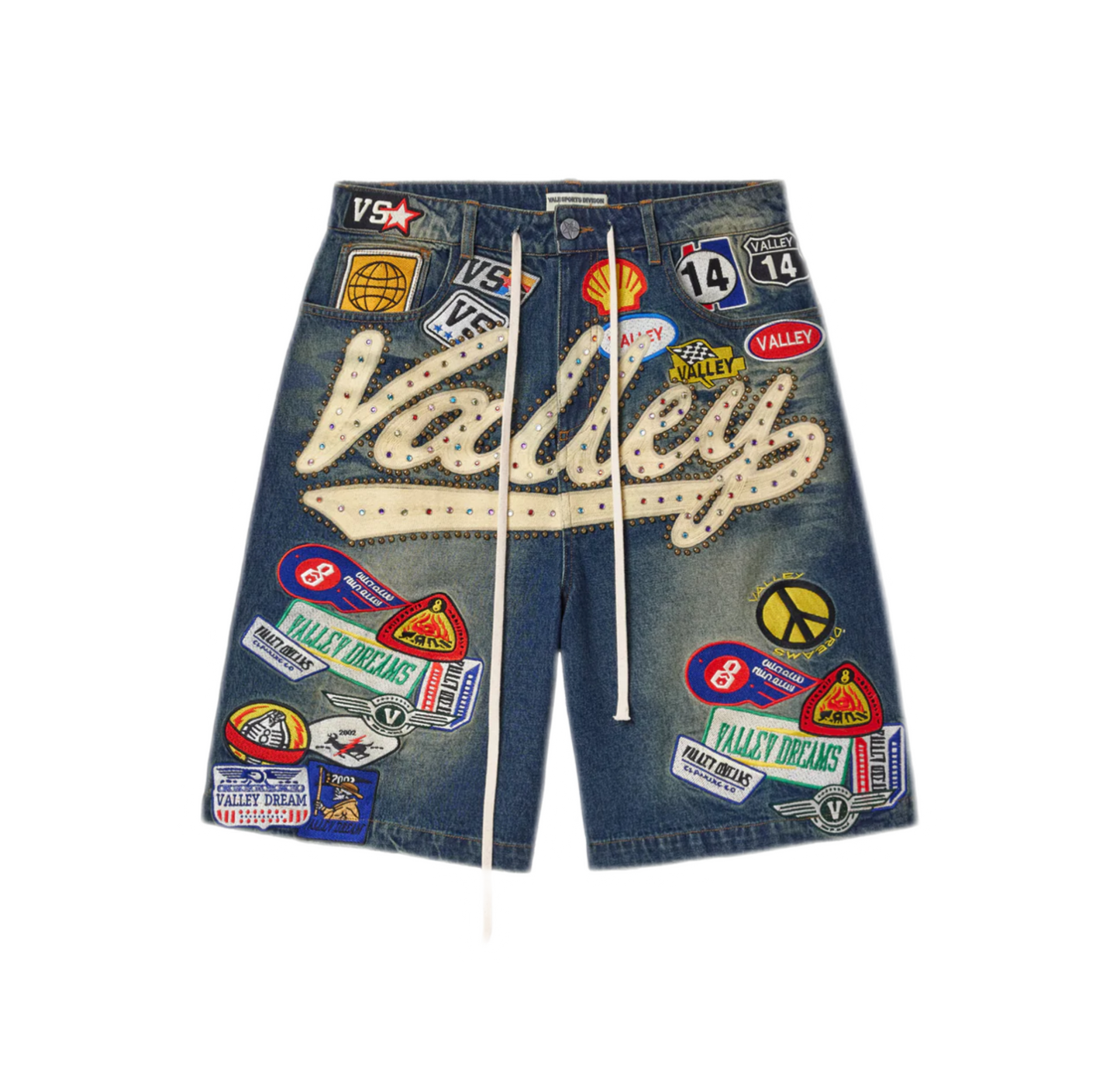 Vale Forever 1980s Jean Shorts Blue