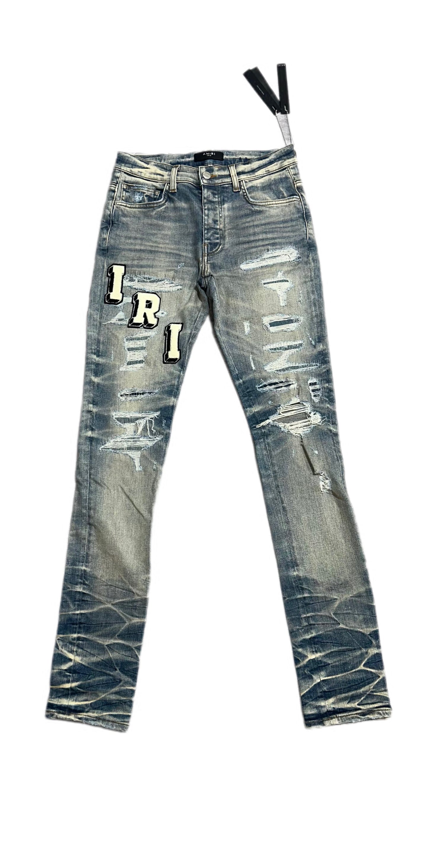 Amiri Jeans Varsity Vintage Indigo