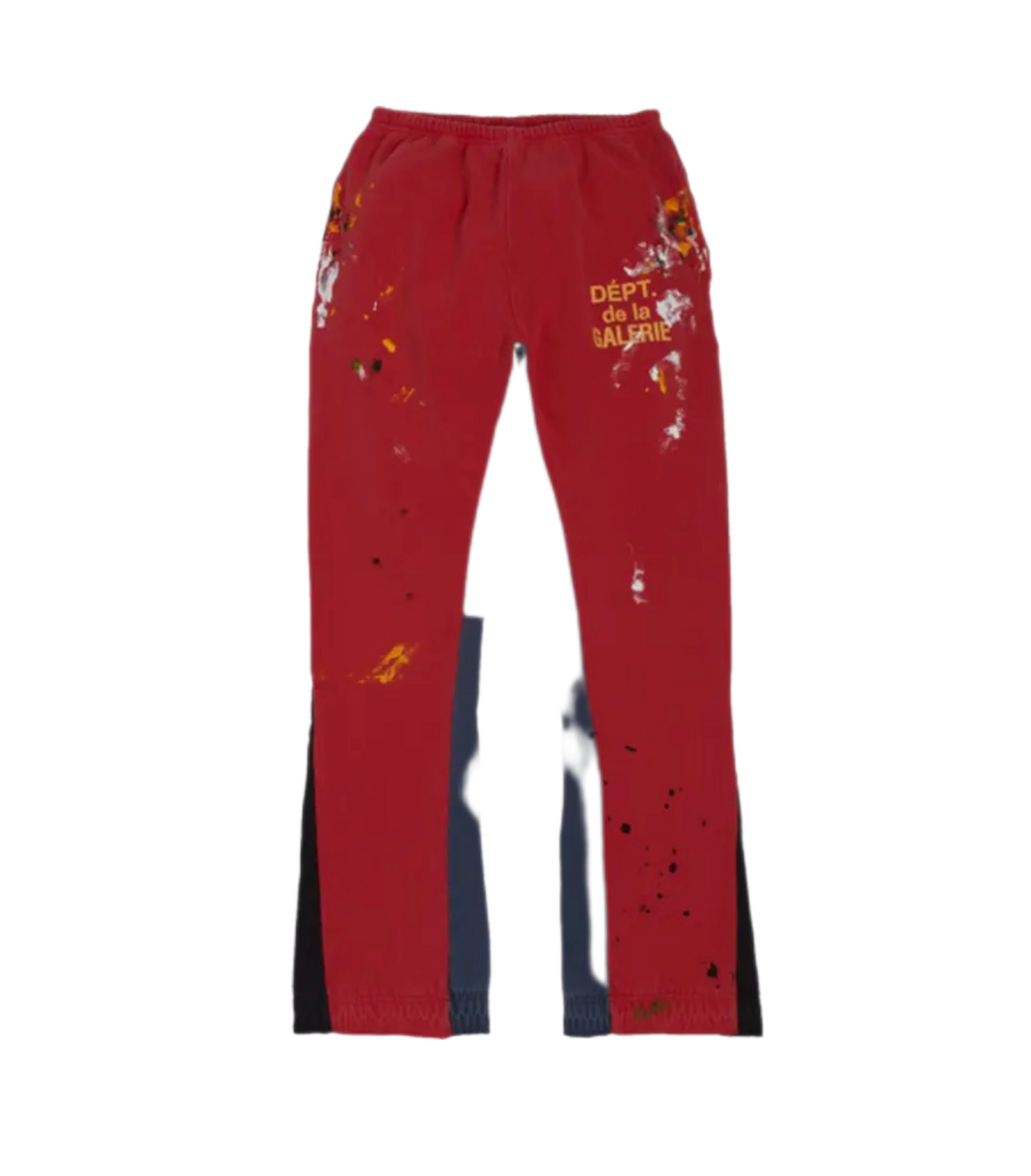 Gallery Dept Painted Flare Sweatpants Red