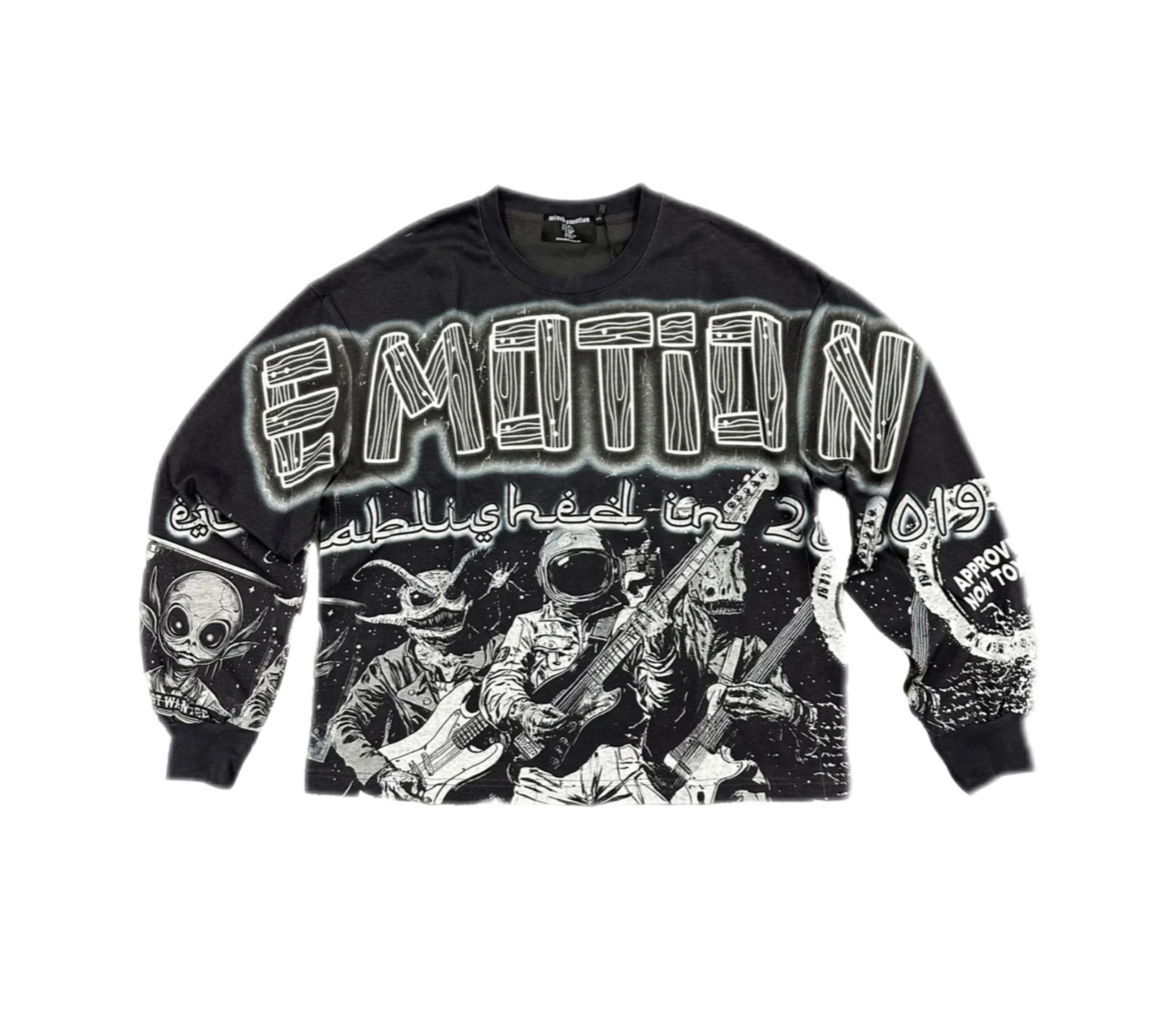 Mixed Emotion Astro Long Sleeve Black