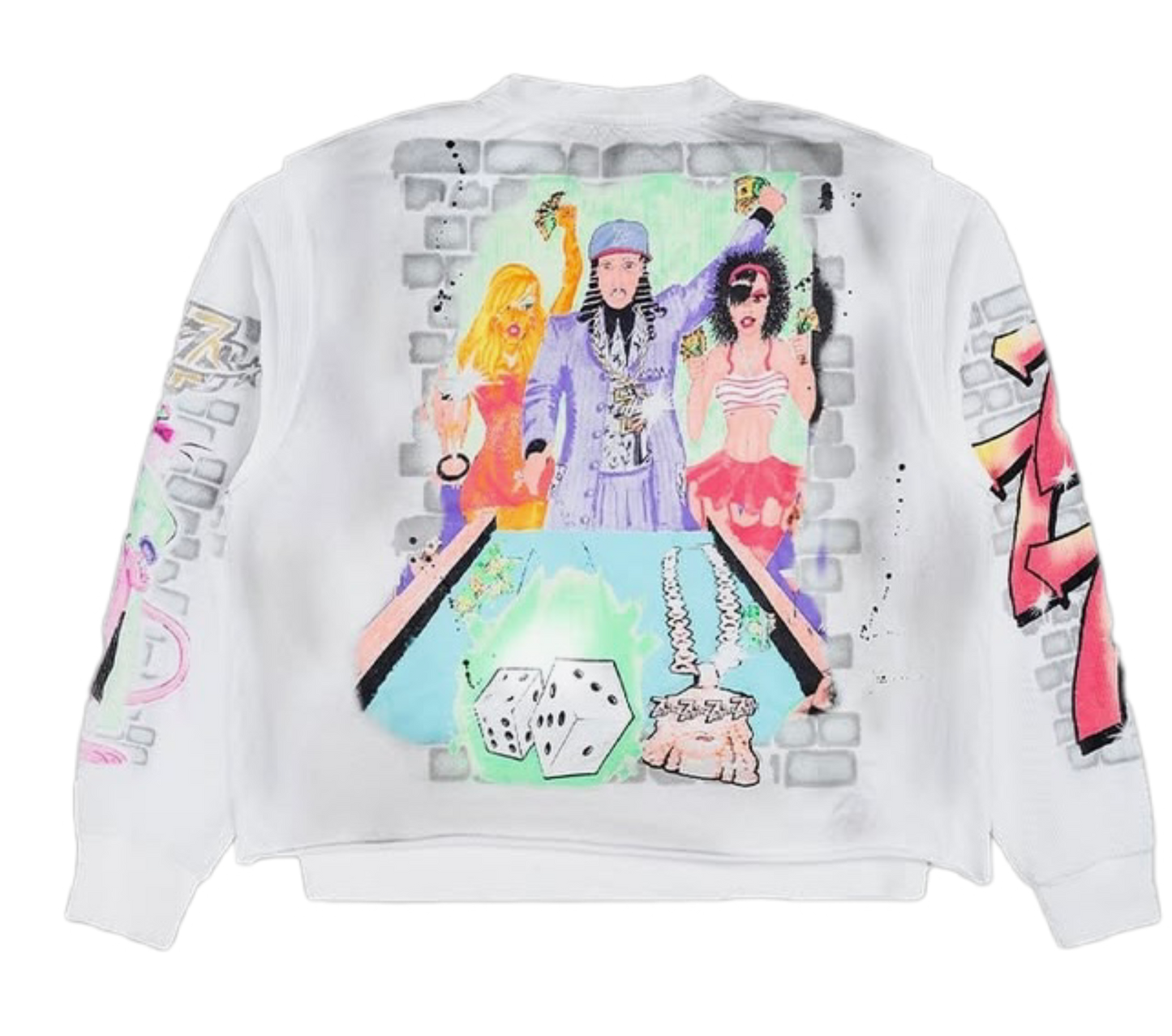 Triple Seven Player Long Sleeve White
