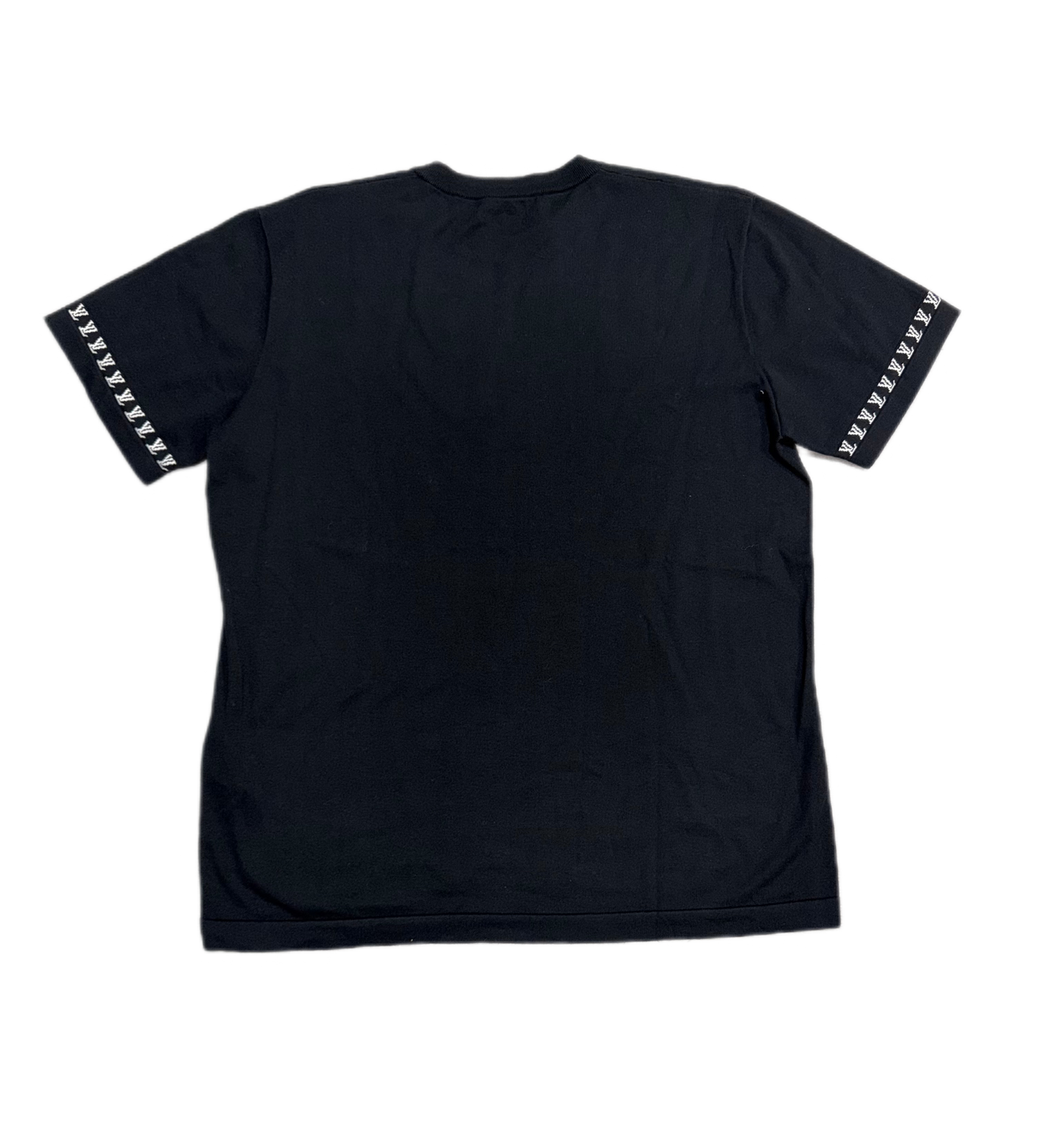 Louis Vuitton Monogram White Signature Knit T-Shirt Black (PREOWNED)