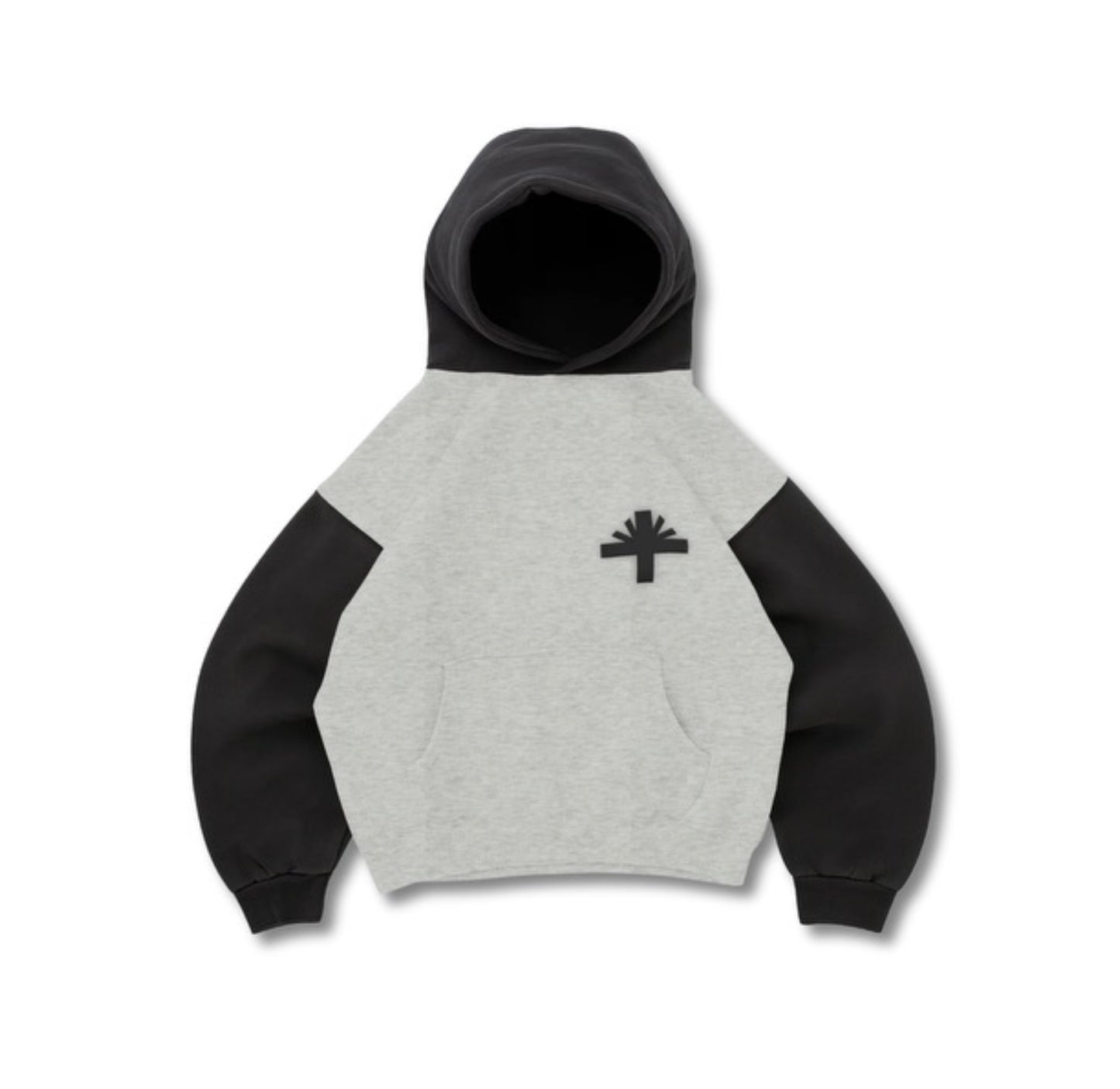 Vertabrae 2 Tone Hoodie Black