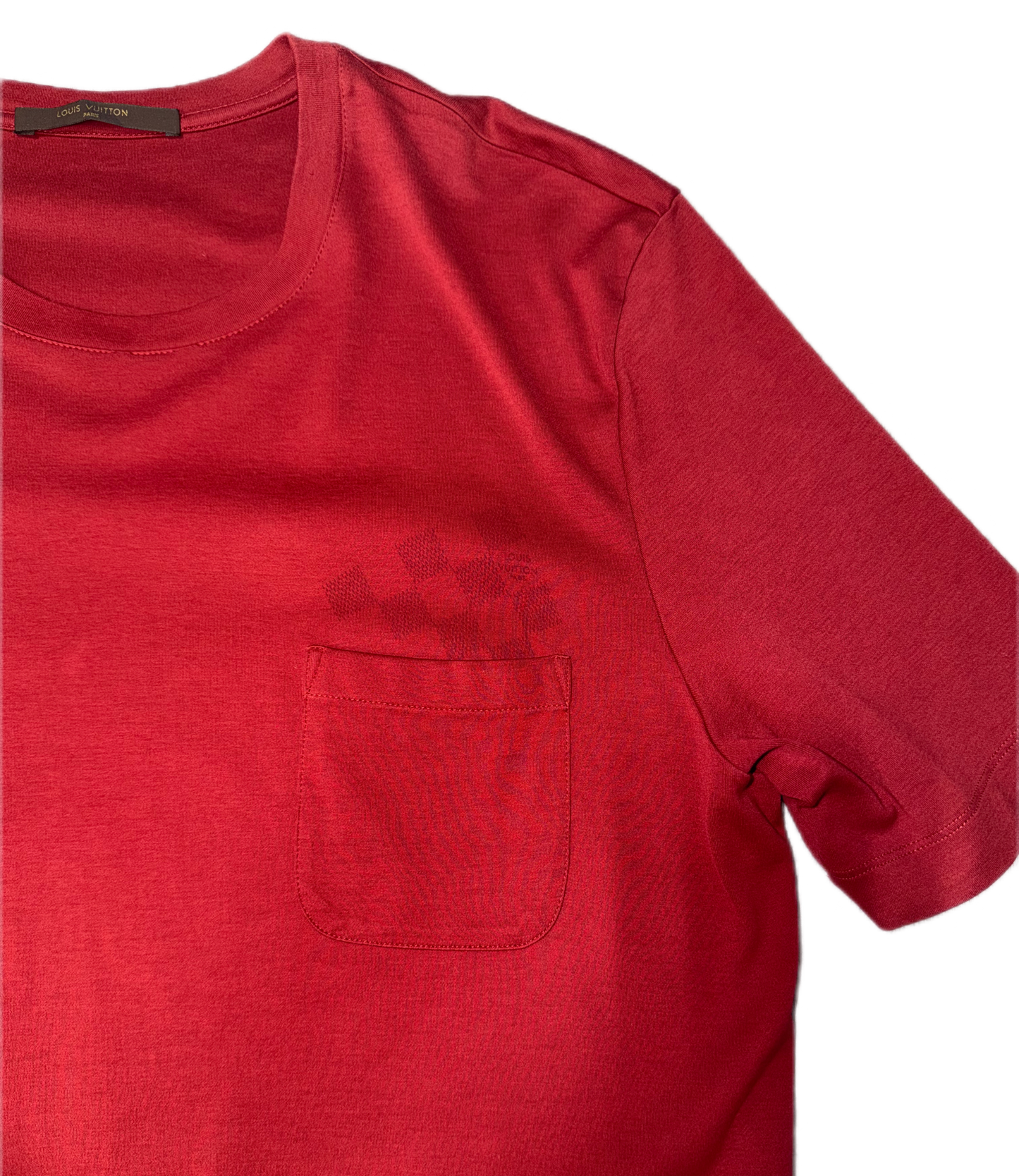 Louis Vuitton Pocket T-Shirt Red (PREOWNED)