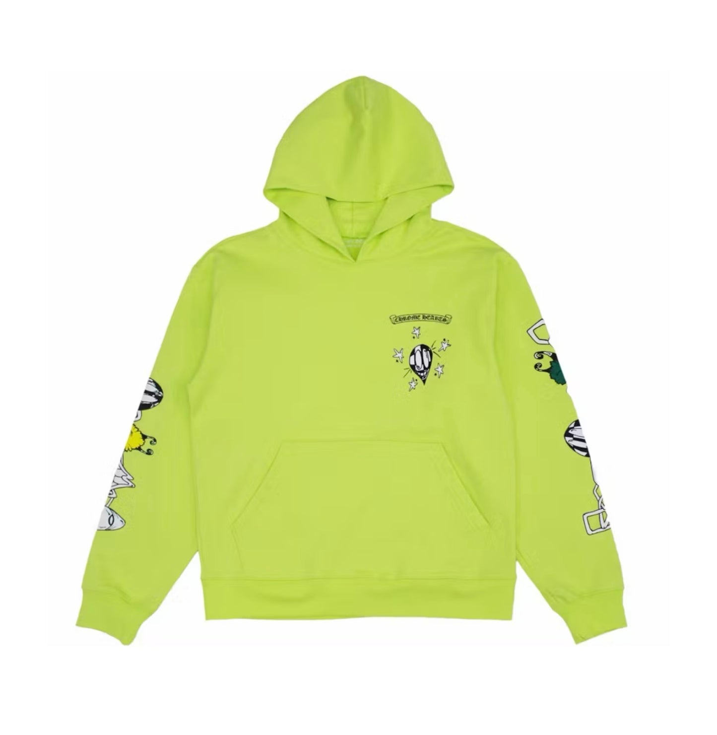 Chrome Hearts Matty Boy Link Hoodie Lime Green
