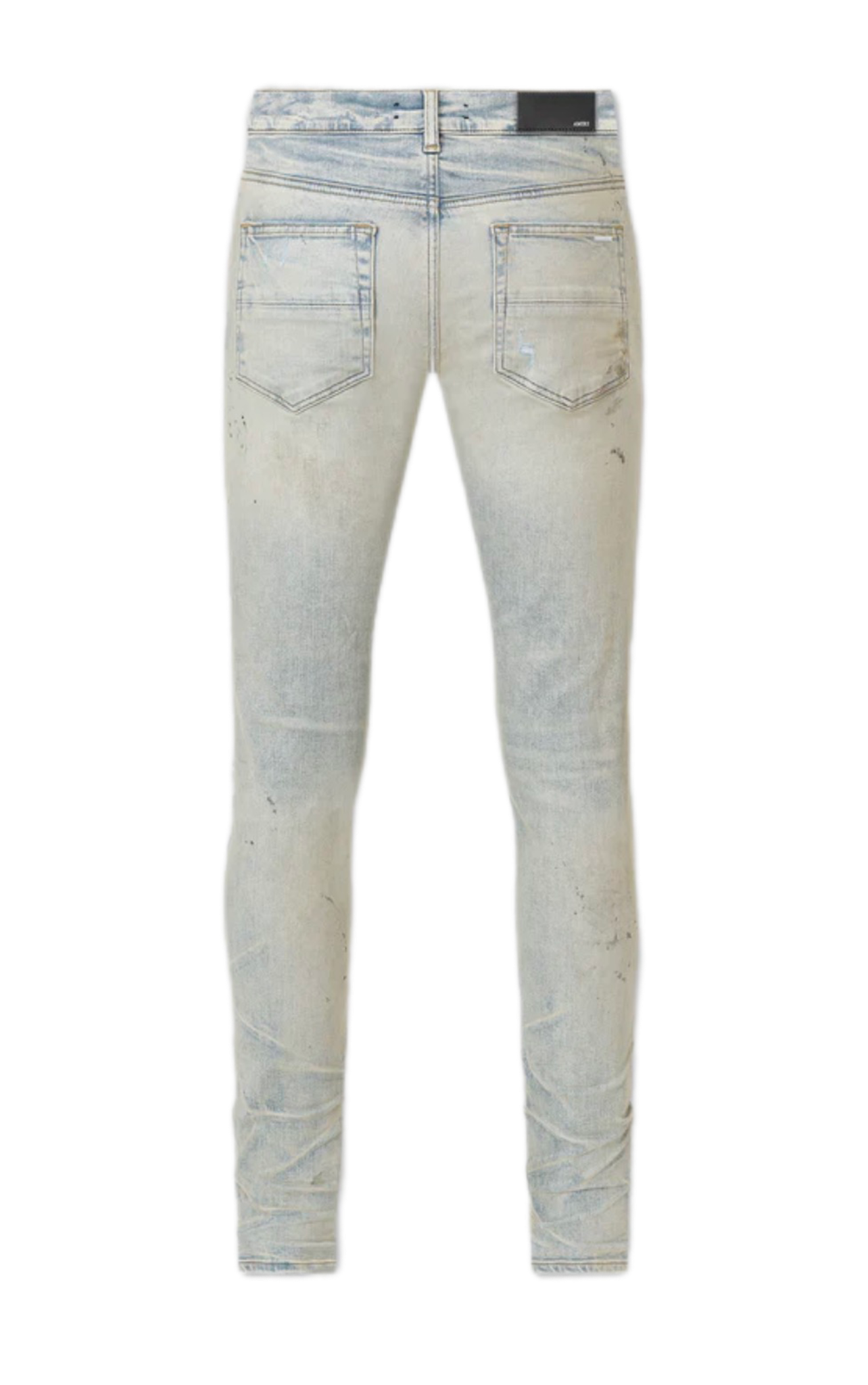 Amiri Jeans MX1 International Bandana Pink Patch Perfect Antique Indigo