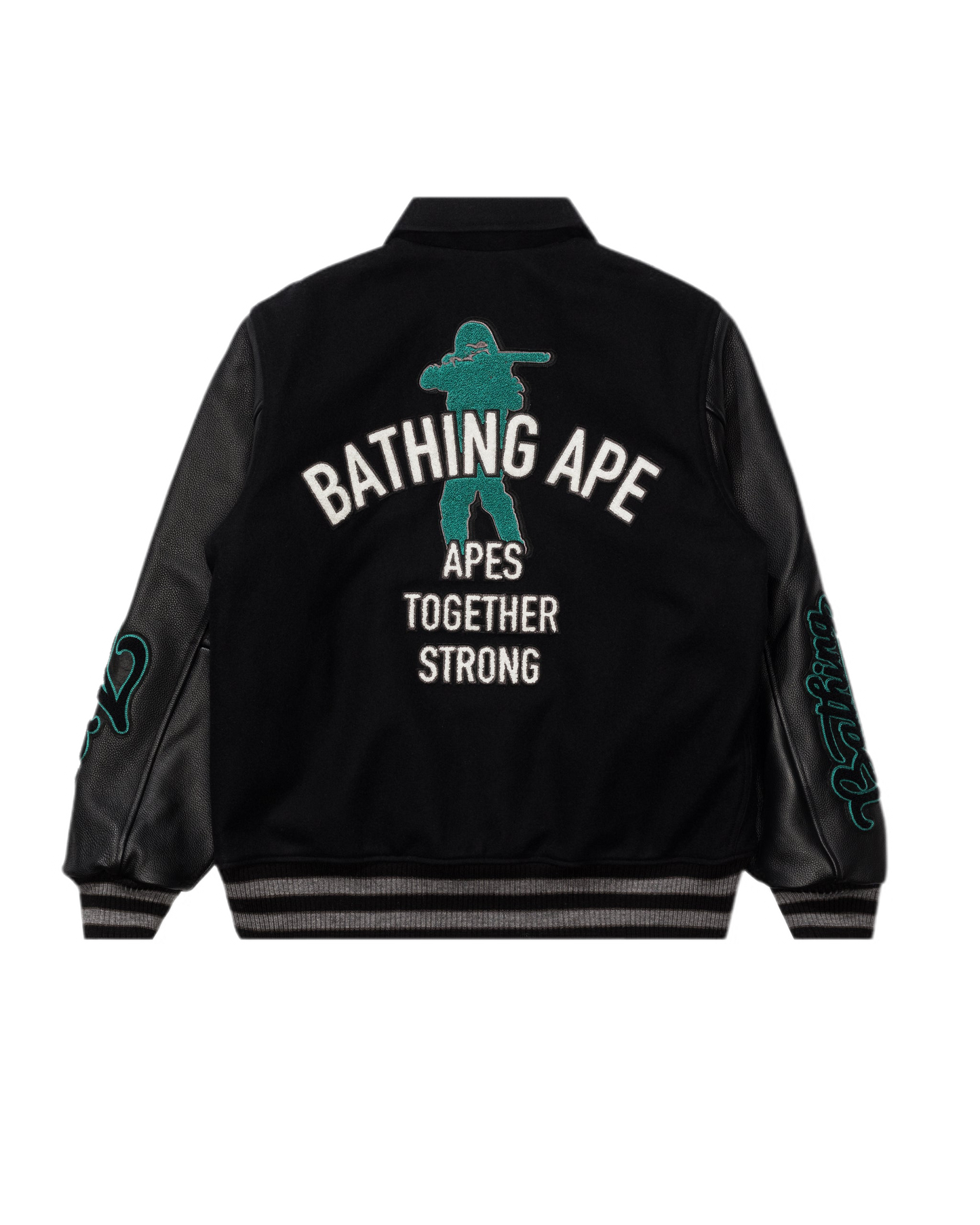 Bape Varsity Jacket Black