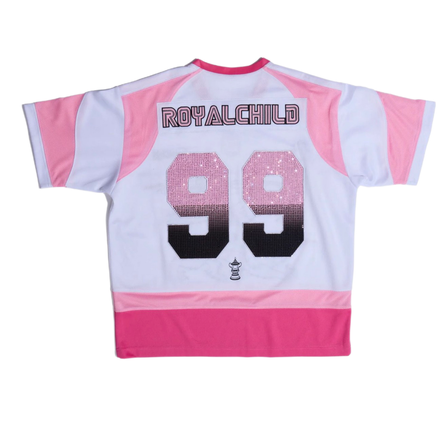 Birth Of Royal Child Double Lion Rhinestone Jersey Pink