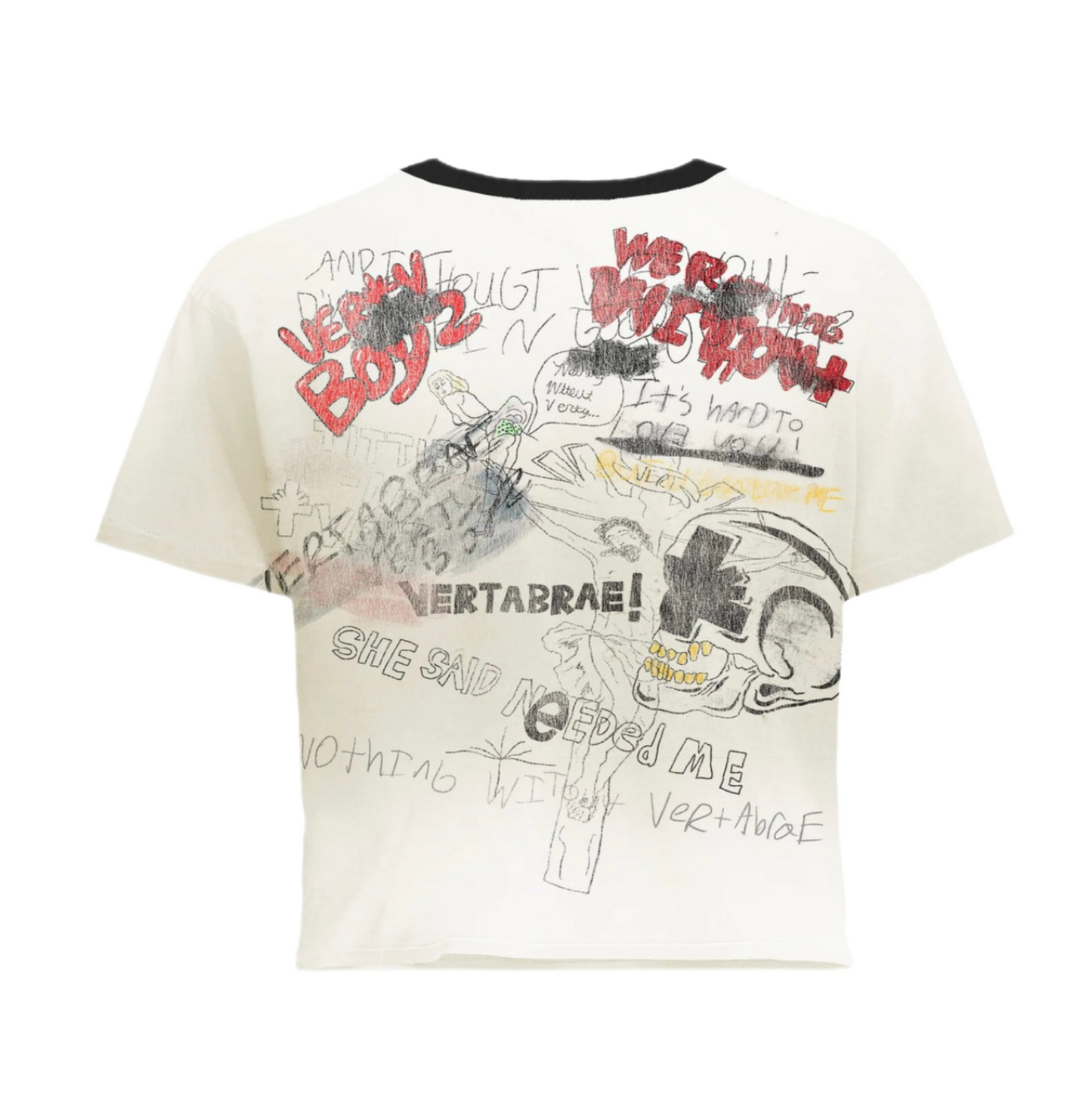 Vertabrae Detention T-Shirt Cream