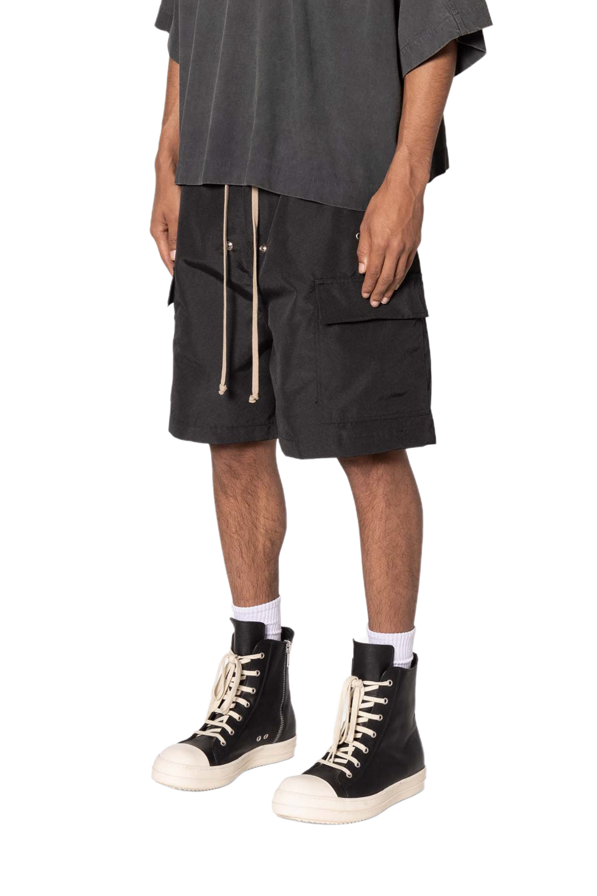 MNML Rave Double Cargo Shorts Black