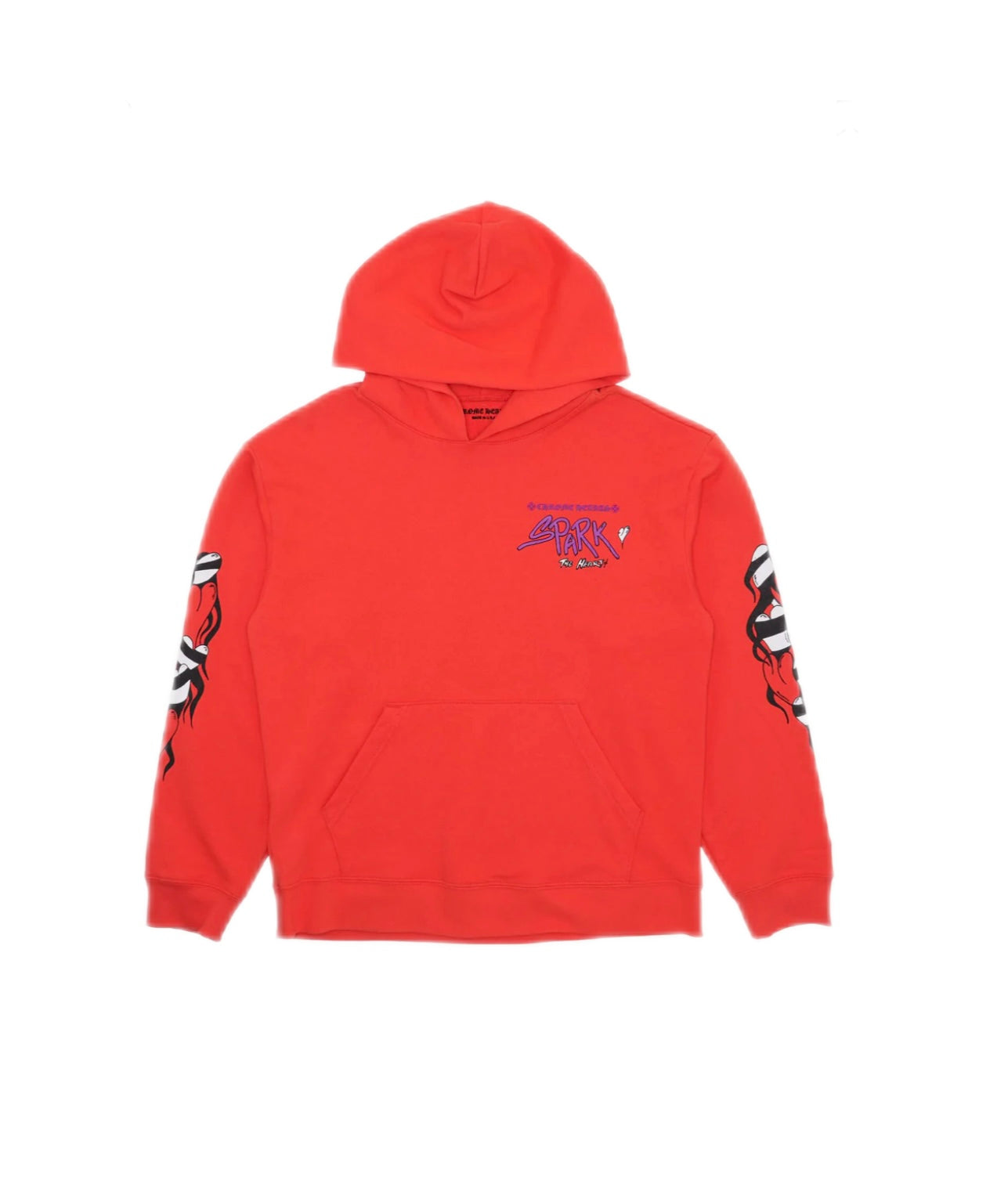 Chrome Hearts Matty Boy Sadistic Lipstick Hoodie Red