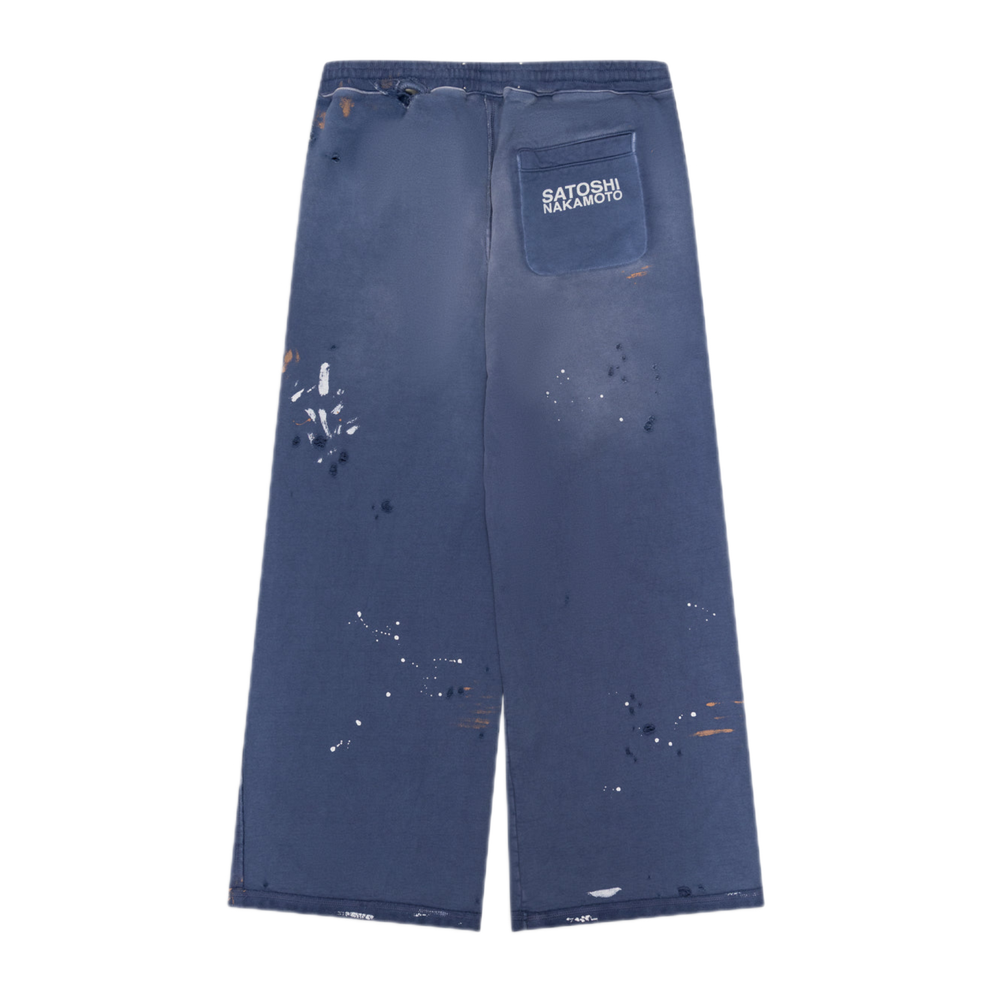 Satoshi Nakamoto Luke Fleece Sweatpants Blue