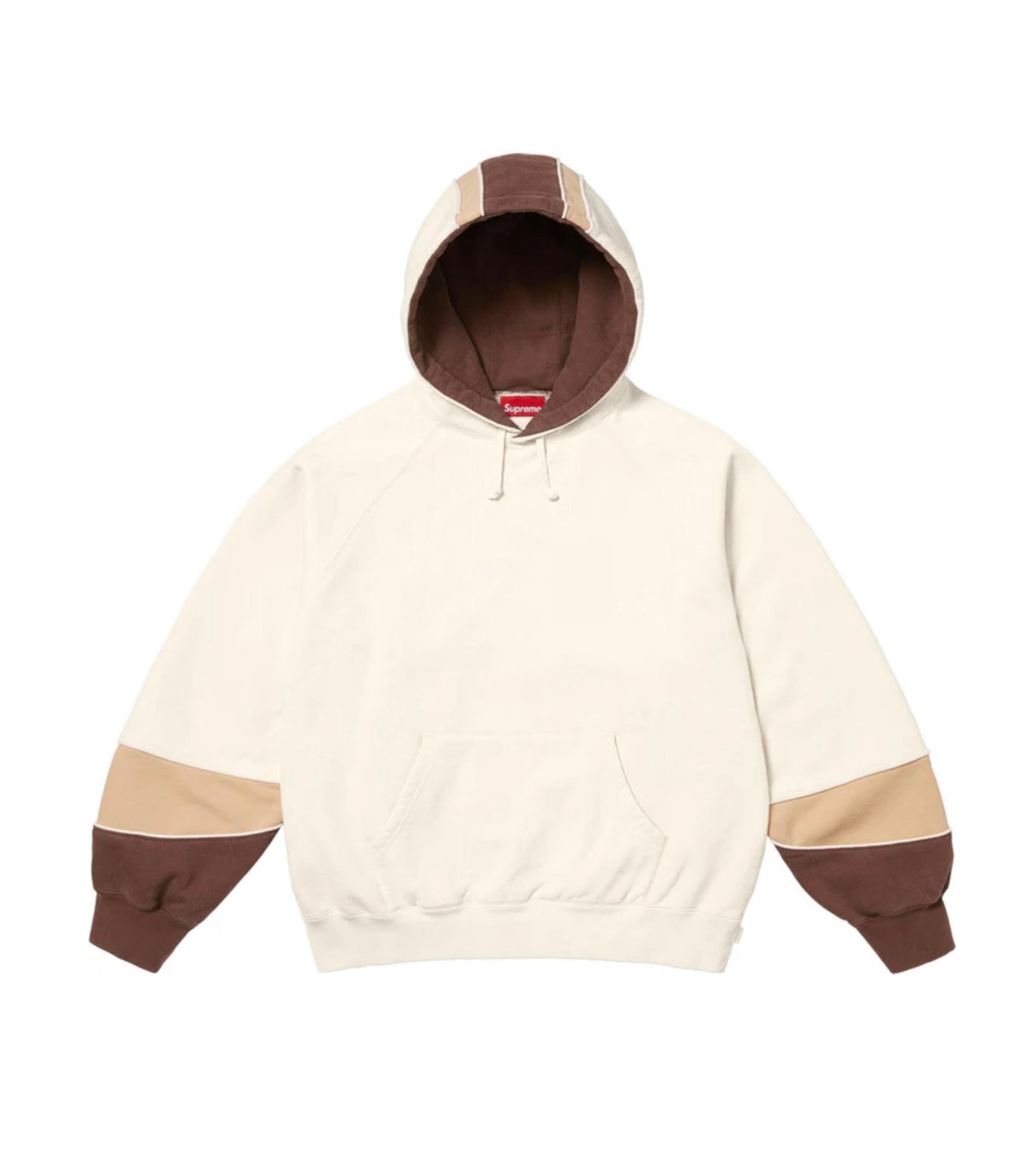 Supreme Paneled Hoodie Natural