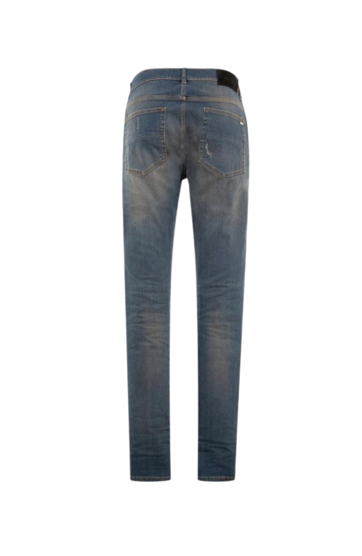 Amiri Jeans MX1 Ultrasuede White Patch Dark Dust