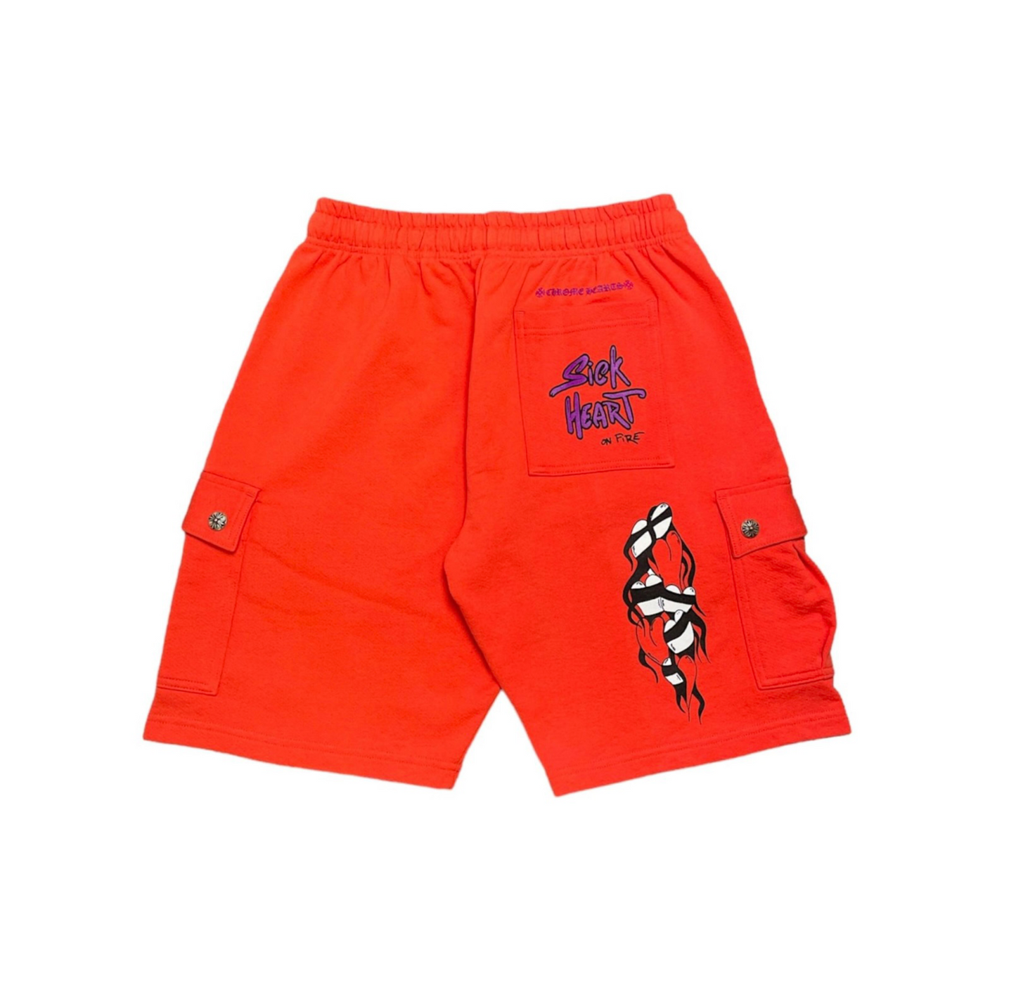 Chrome Hearts Matty Boy Sadistic Lipstick Shorts Red