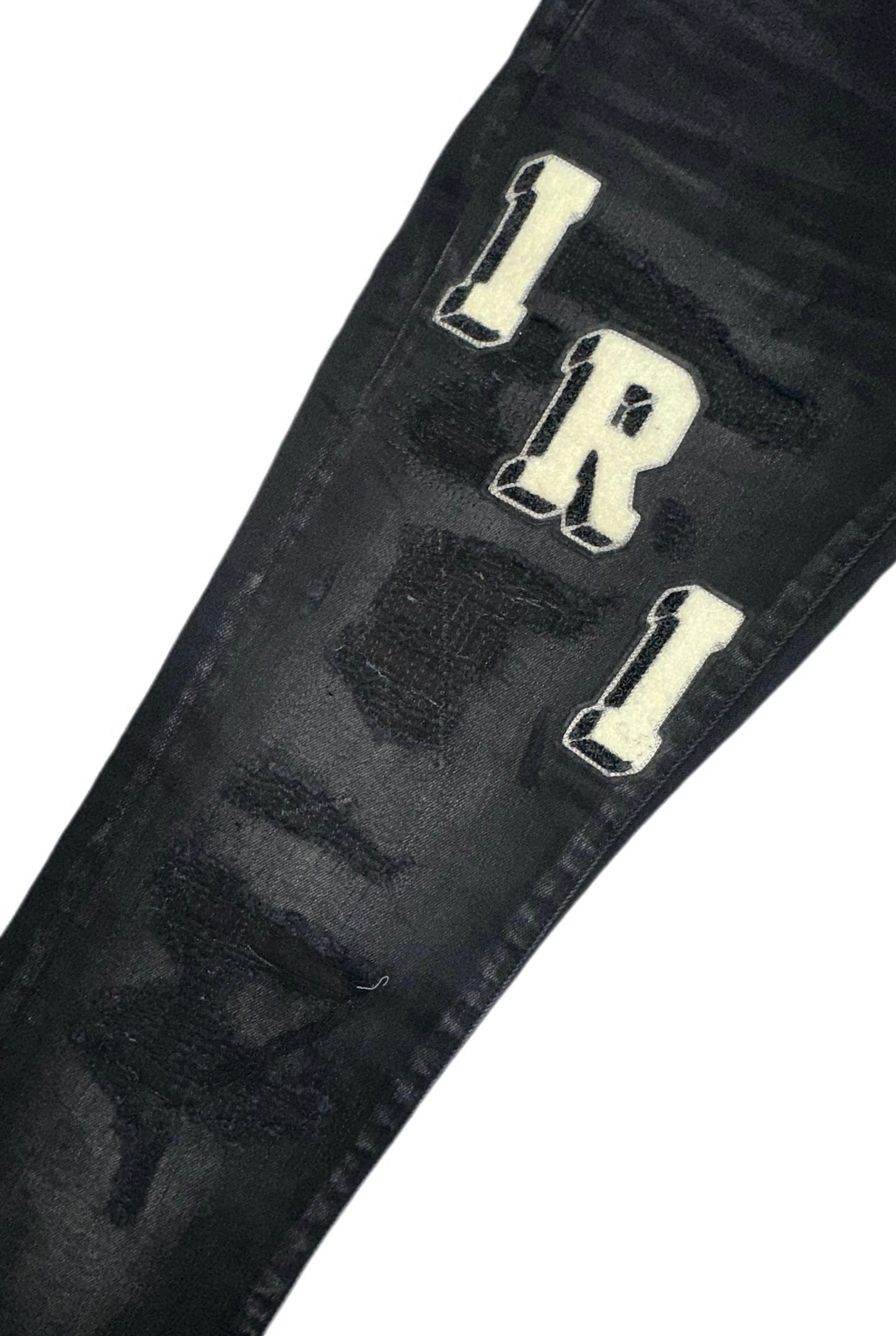 Amiri Jeans Varsity Faded Black